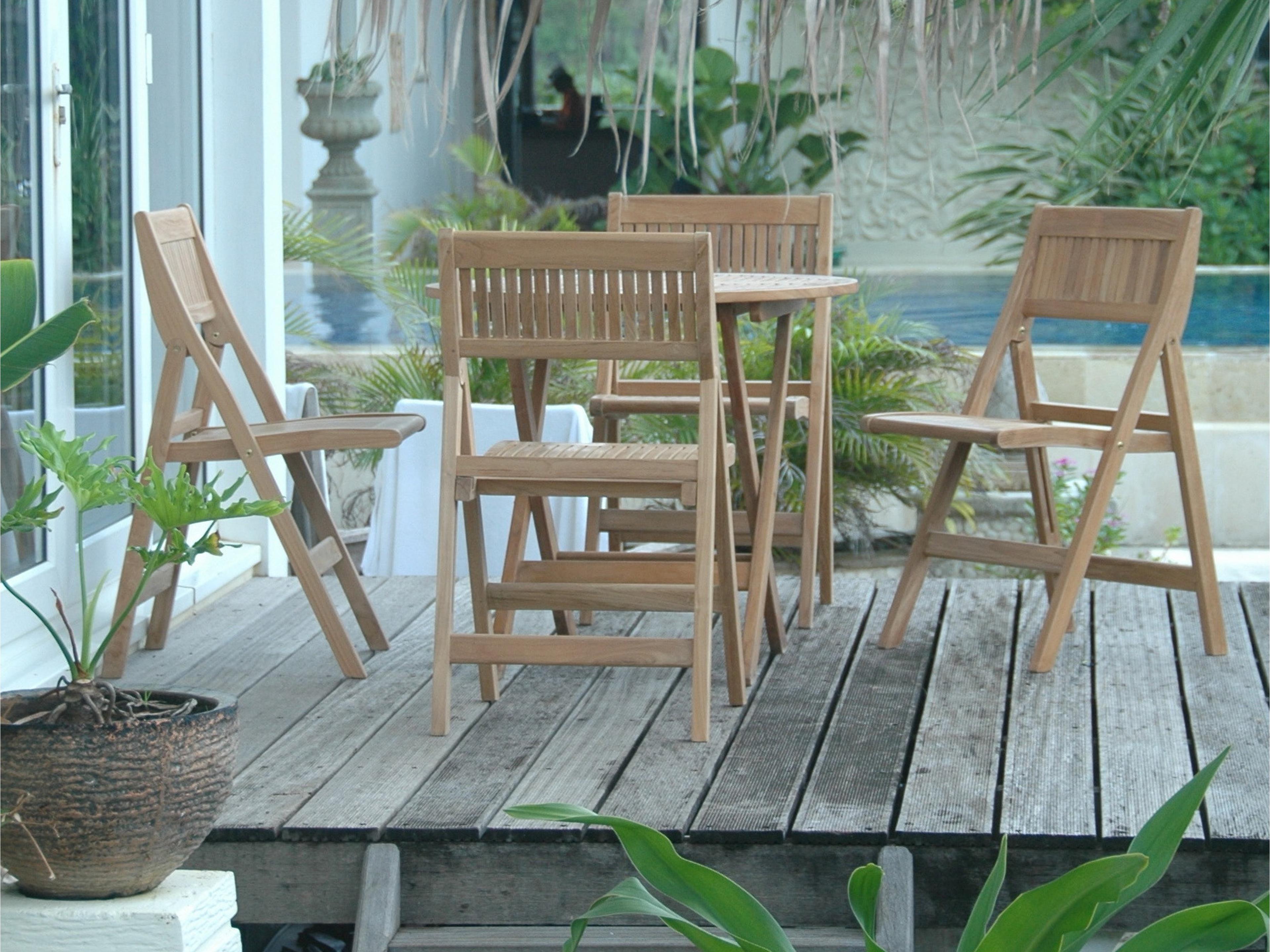 Anderson Teak Windsor 5-Piece Round Bistro Set