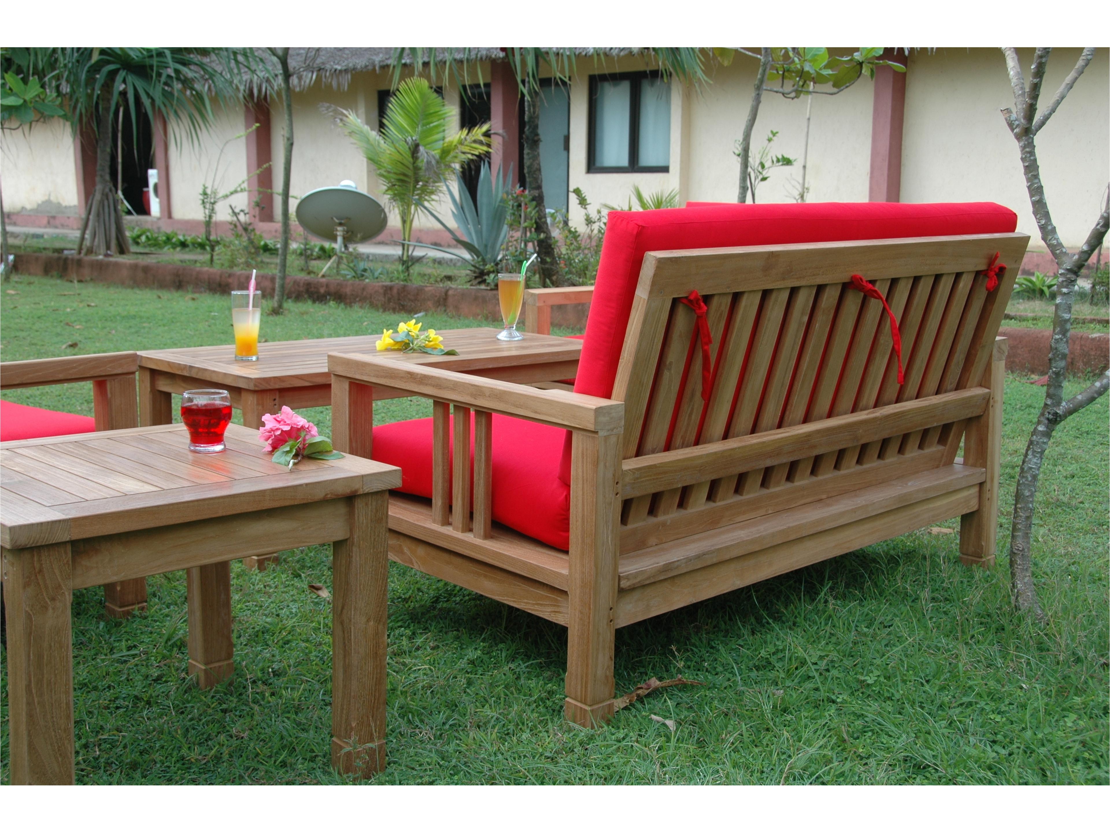 Anderson Teak South Bay Deep Seating 5-Piece Conversation Set A