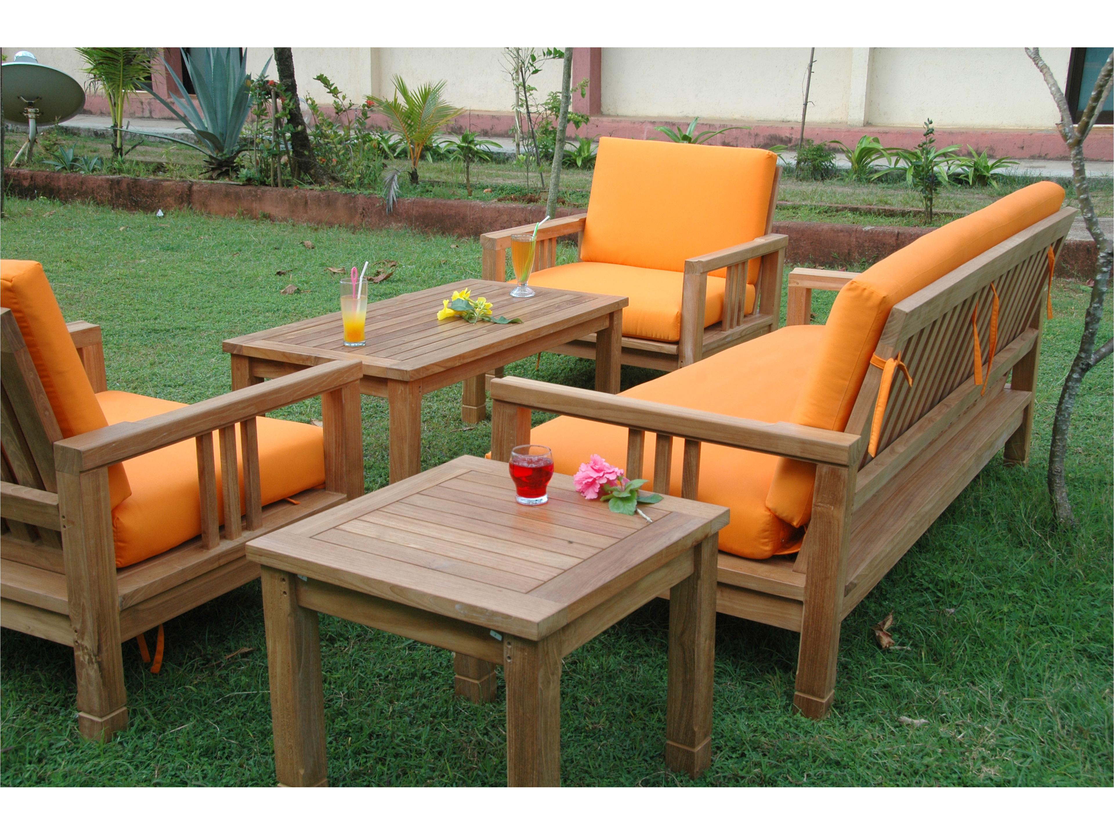 Anderson Teak South Bay Deep Seating 5-Piece Conversation Set B