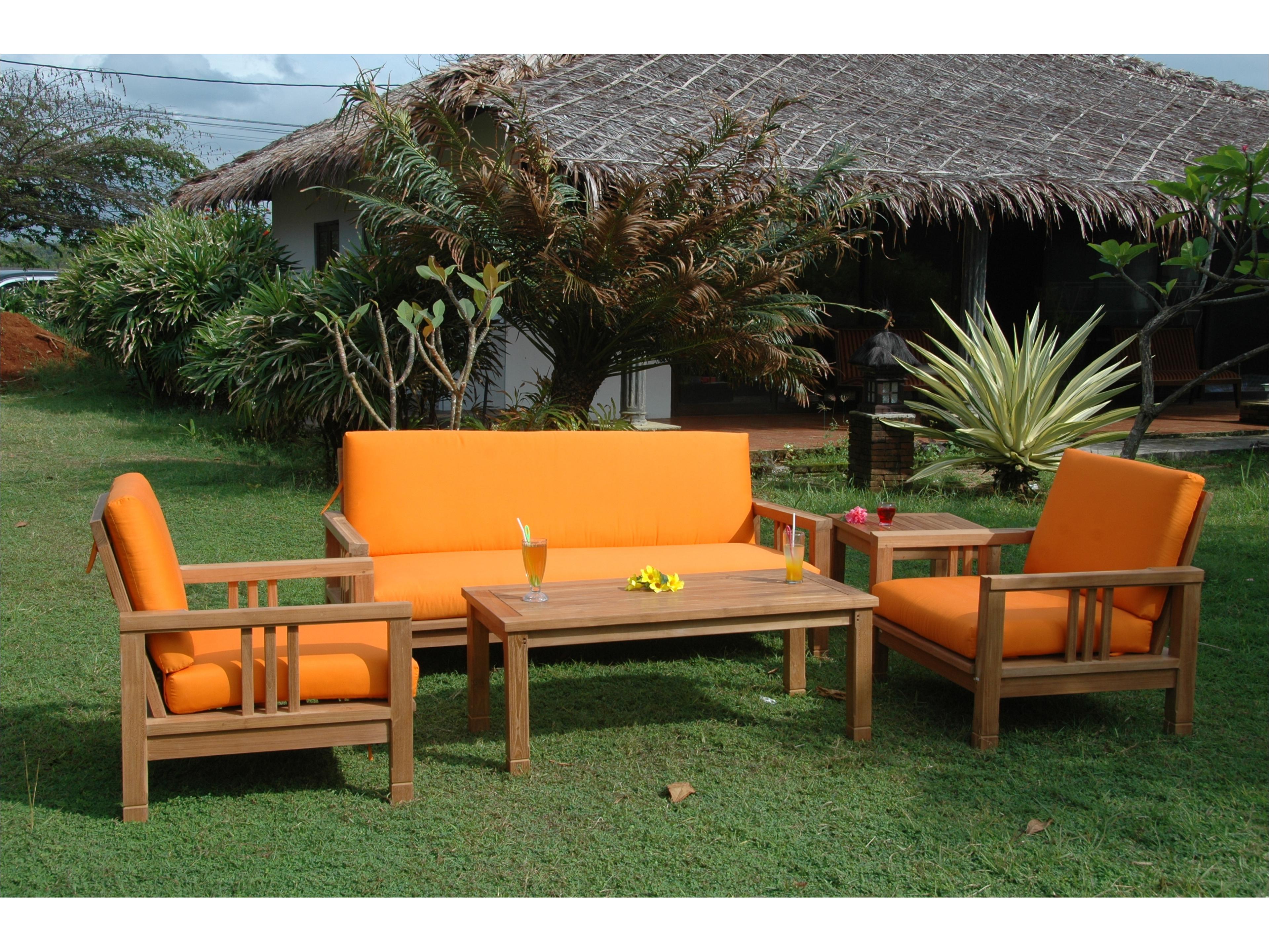 Anderson Teak South Bay Deep Seating 5-Piece Conversation Set B