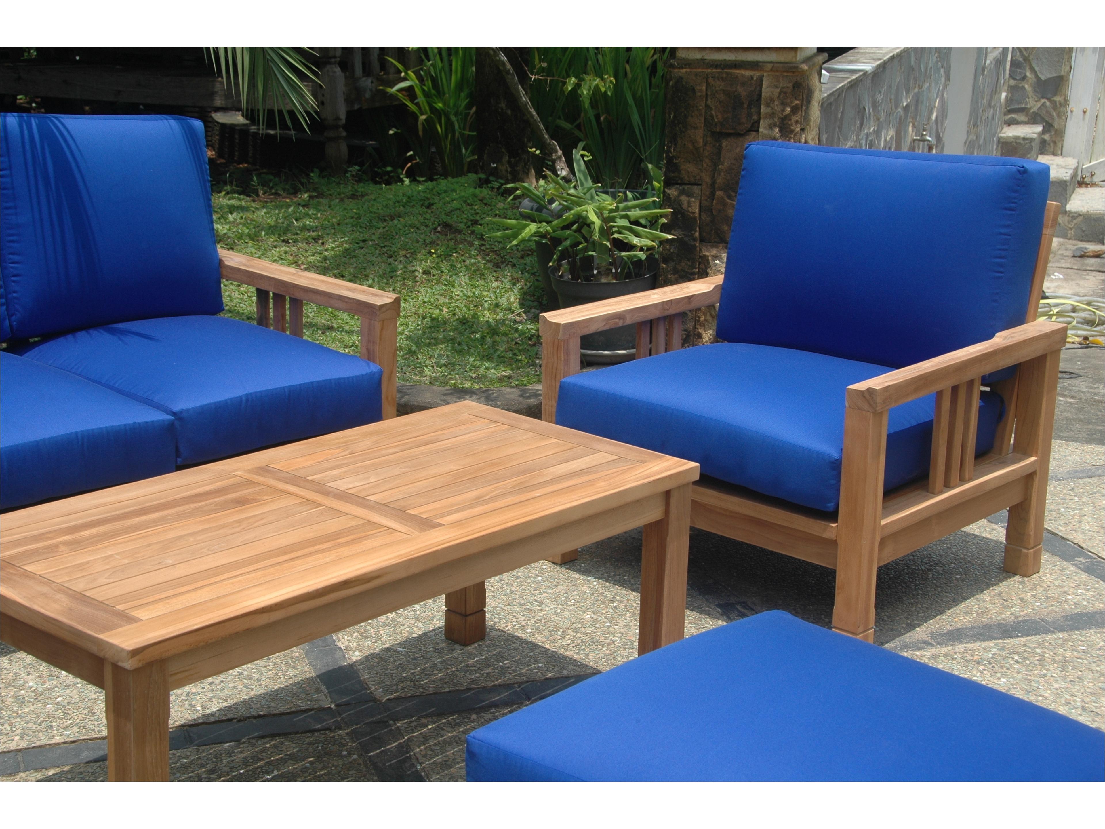Anderson Teak South Bay Deep Seating 6-Piece Conversation Set A