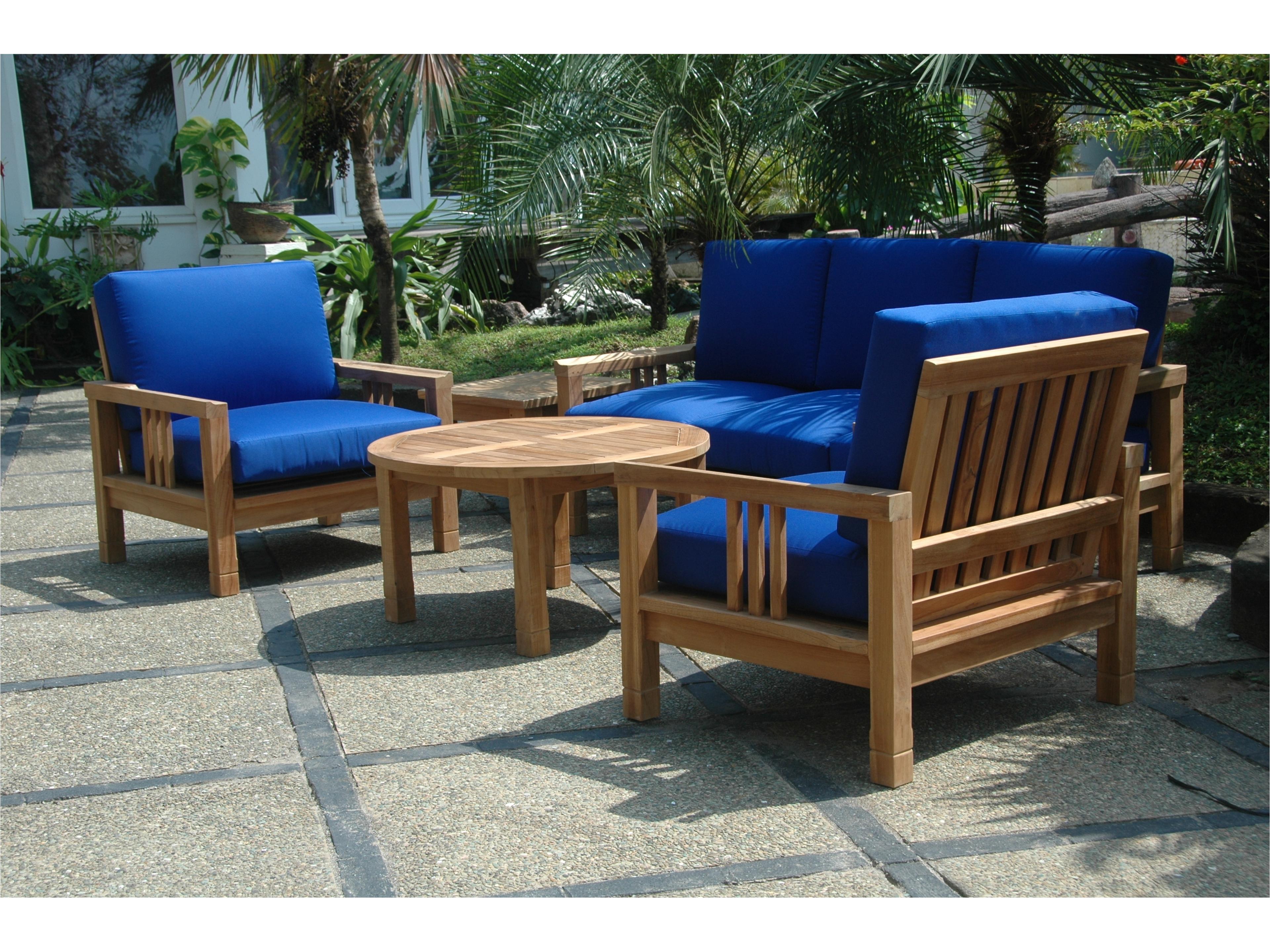 Anderson Teak South Bay Deep Seating 5-Piece Conversation Set C