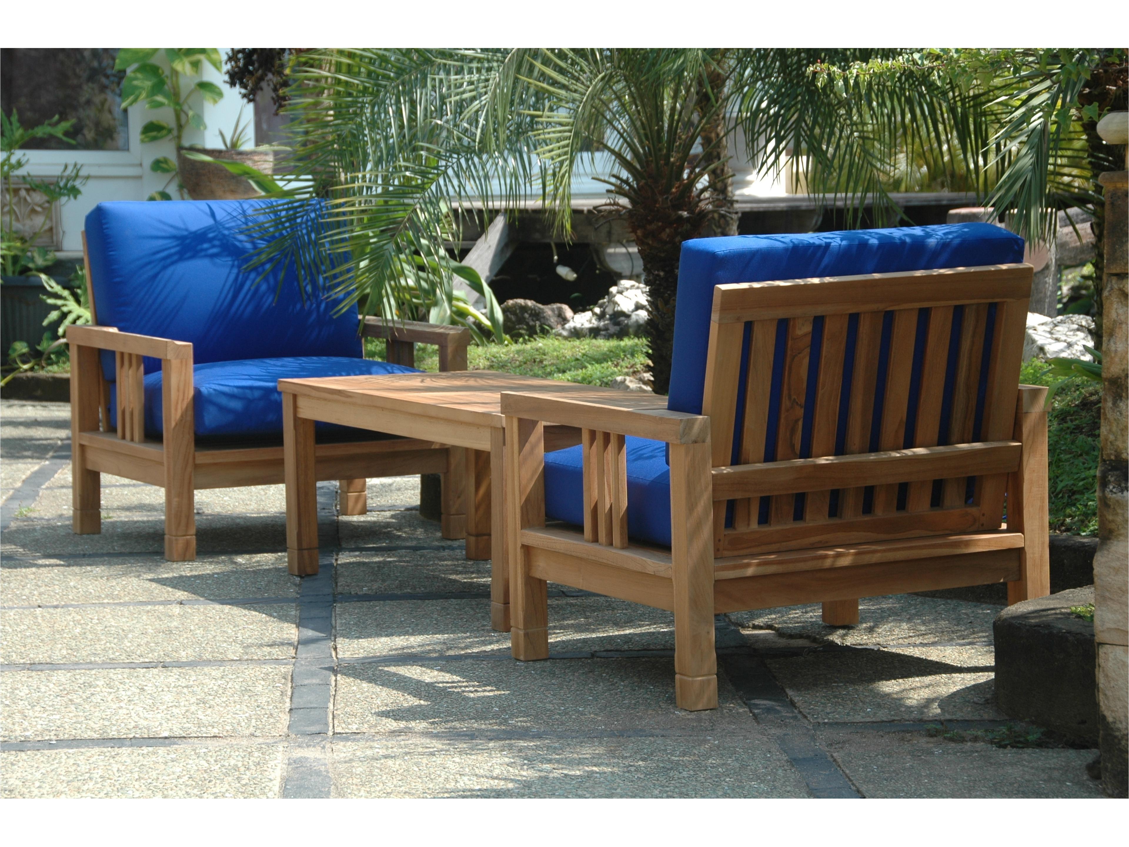 Anderson Teak South Bay Deep Seating 3-Piece Conversation Set B