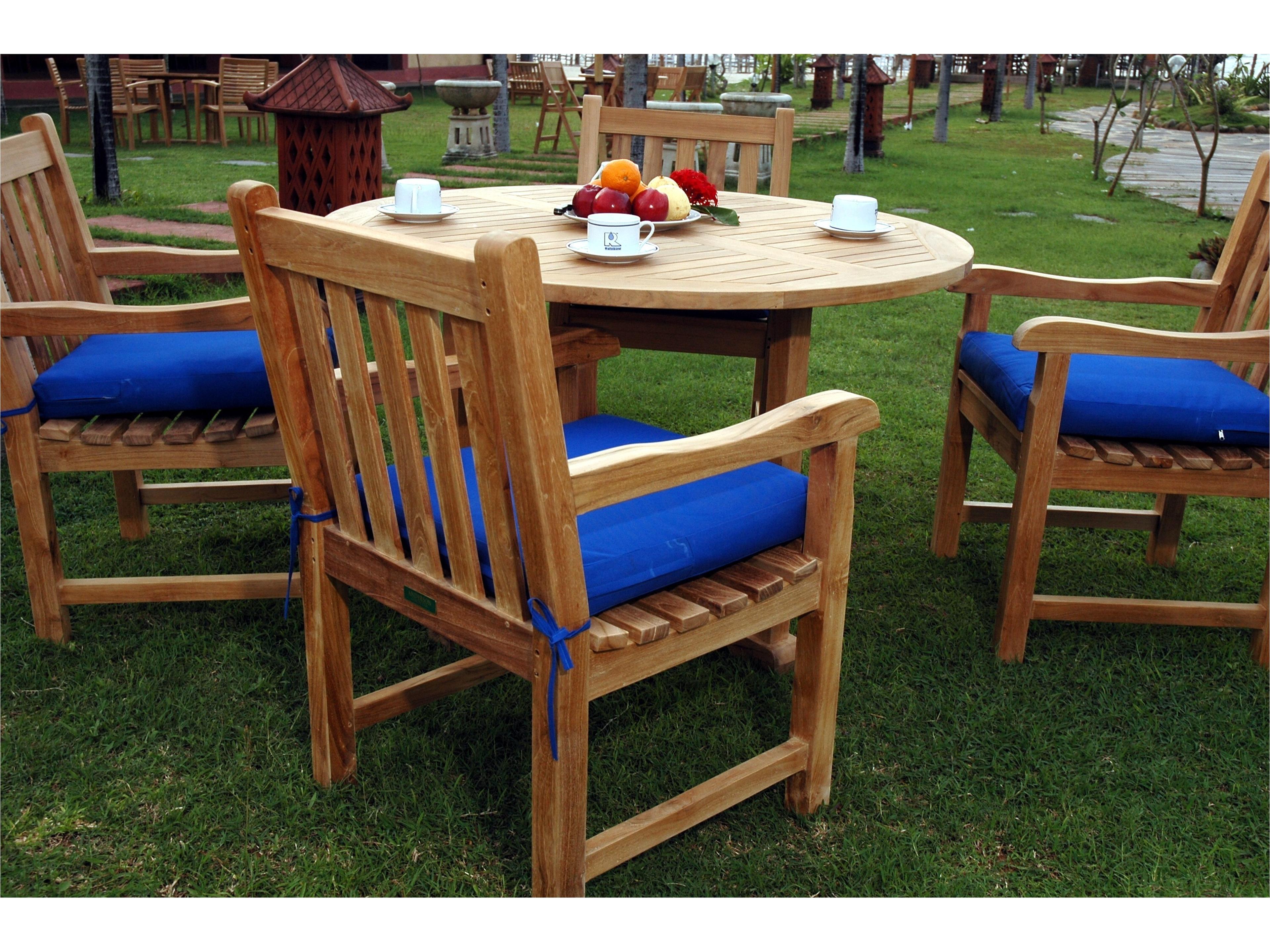 Anderson Teak Tosca Classic Armchair 5-Piece Outdoor Patio Dining Set