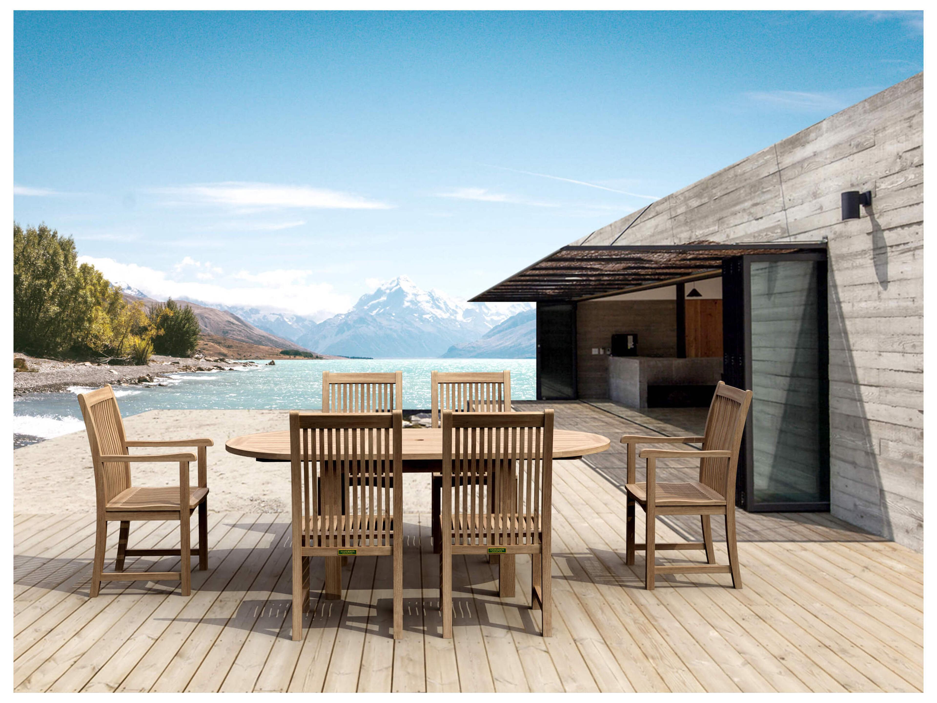 Bahama Chicago 7-Piece Outdoor Dining Set A