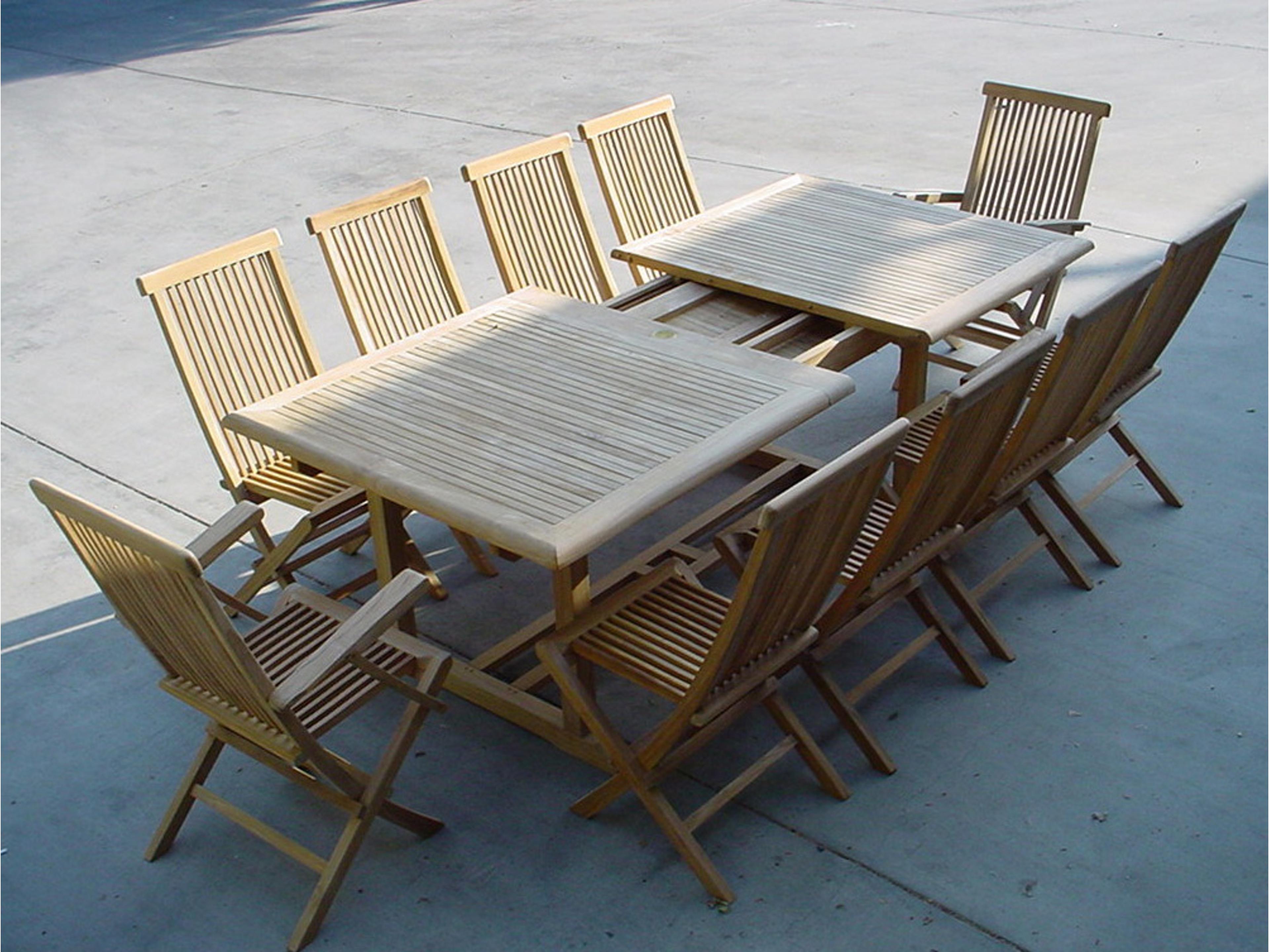 Anderson Teak Valencia Classic 15-Piece Outdoor Dining Set