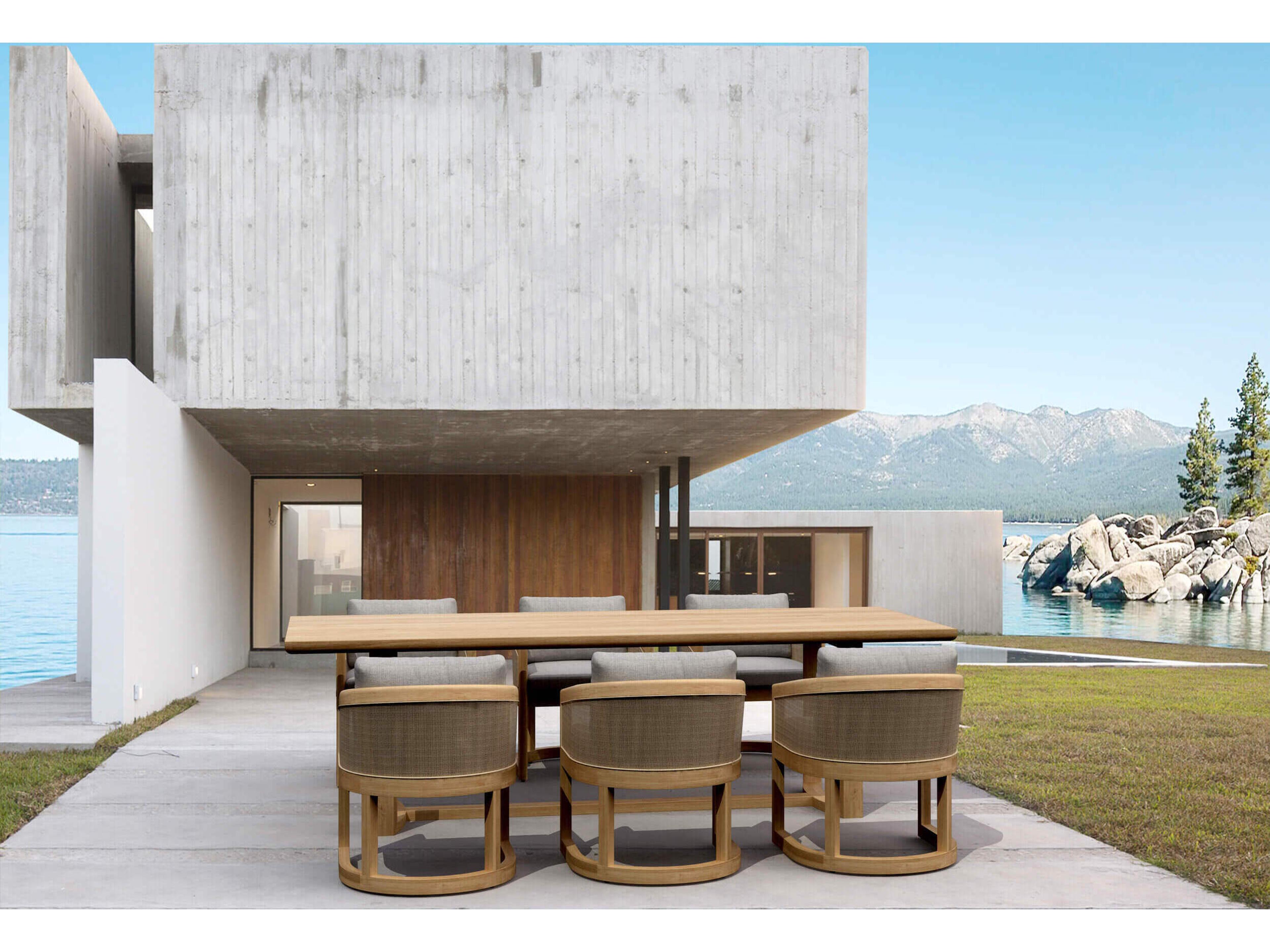 Catania Natural 7 Piece Outdoor Patio Dining Set