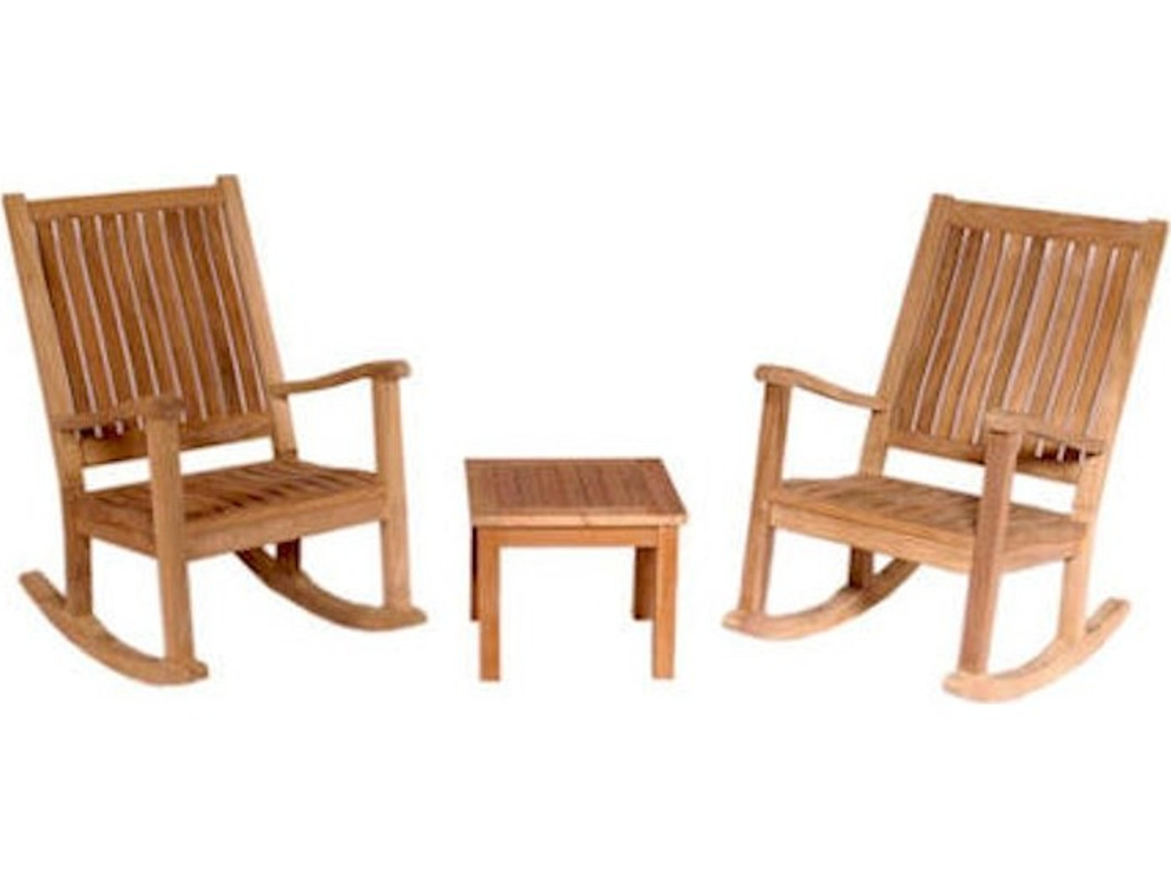 Del-Amo Bahama 3-Piece Set With Square Side Table