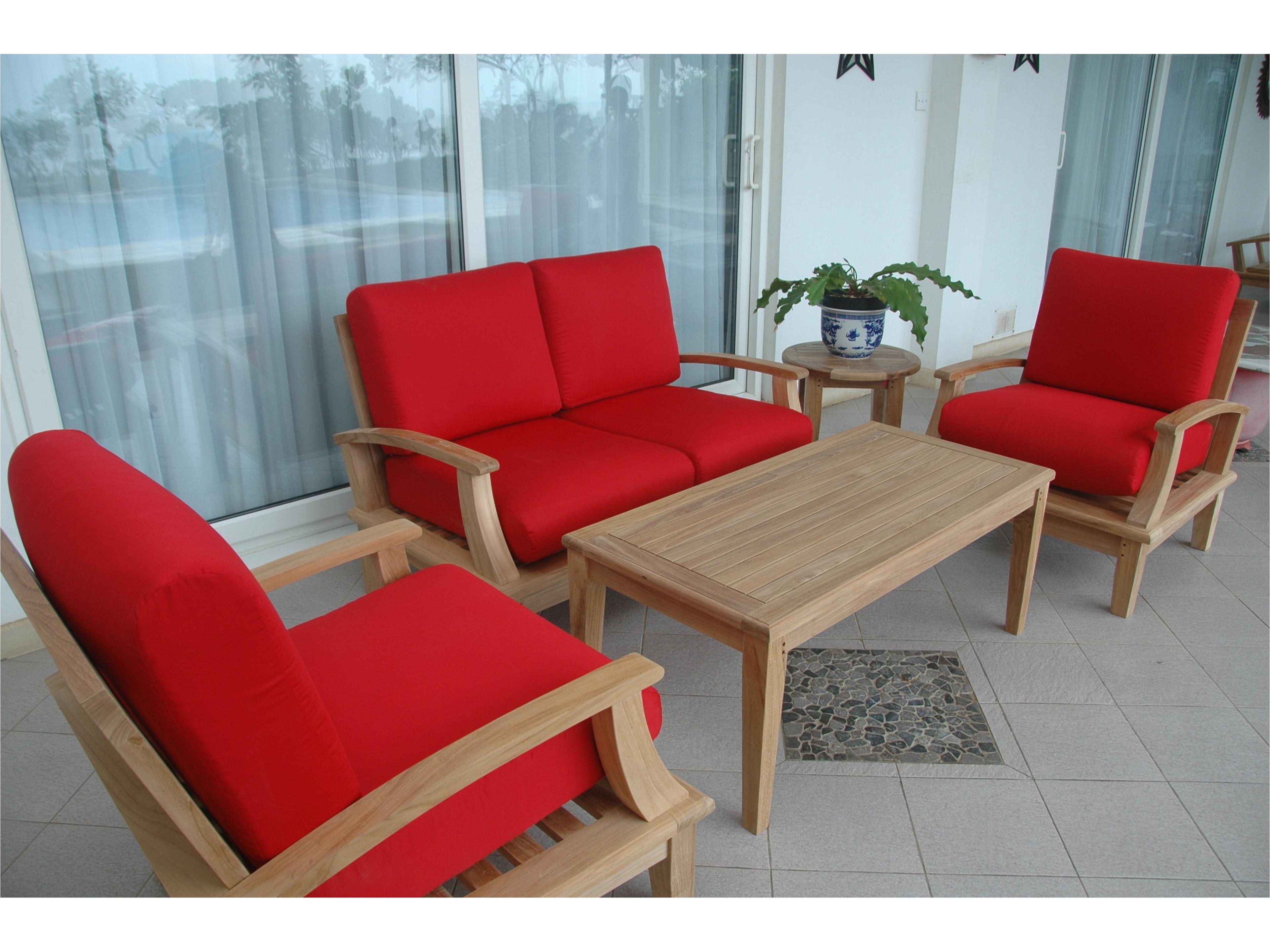 Anderson Teak Brianna 5-Piece Deep Seating Loveseat Set