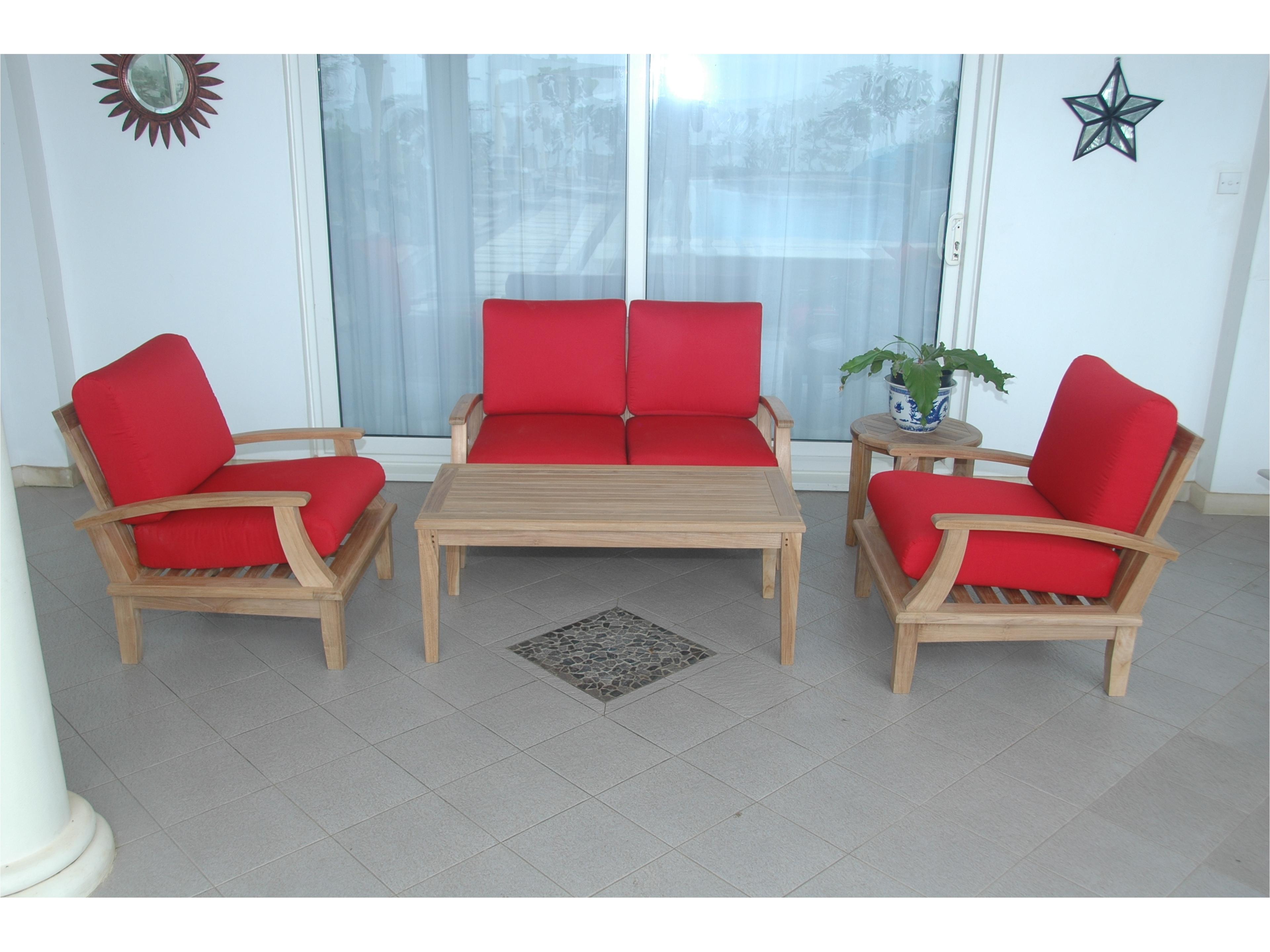 Anderson Teak Brianna 5-Piece Deep Seating Loveseat Set