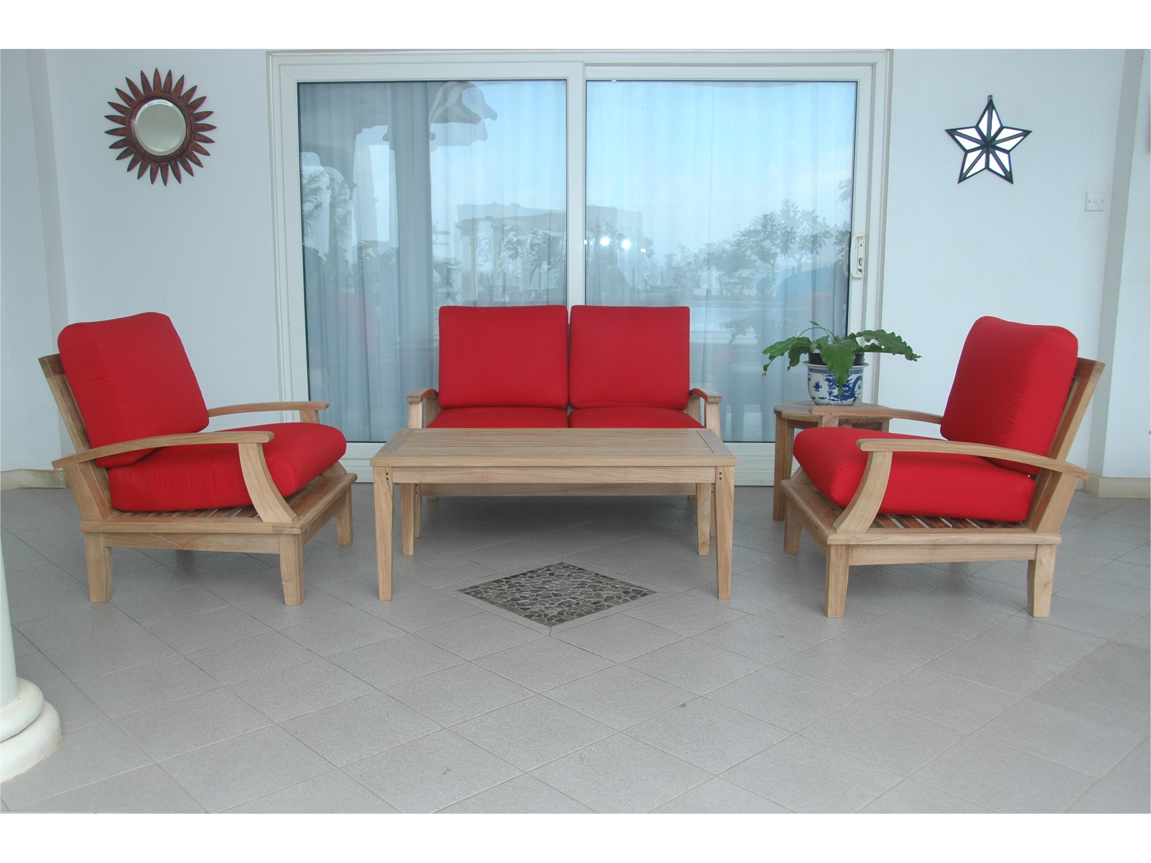 Anderson Teak Brianna 5-Piece Deep Seating Loveseat Set