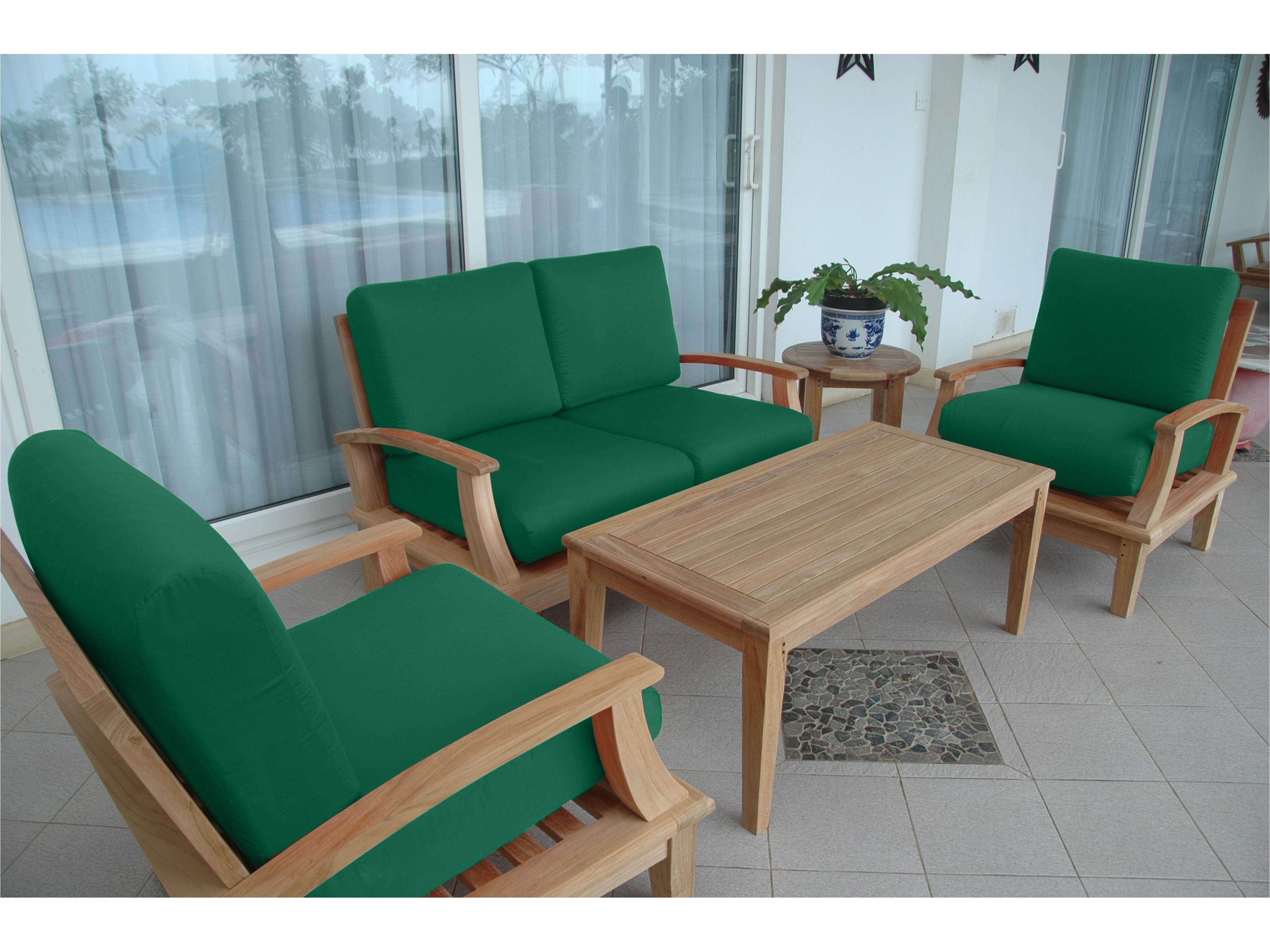 Anderson Teak Brianna 5-Piece Deep Seating Loveseat Set