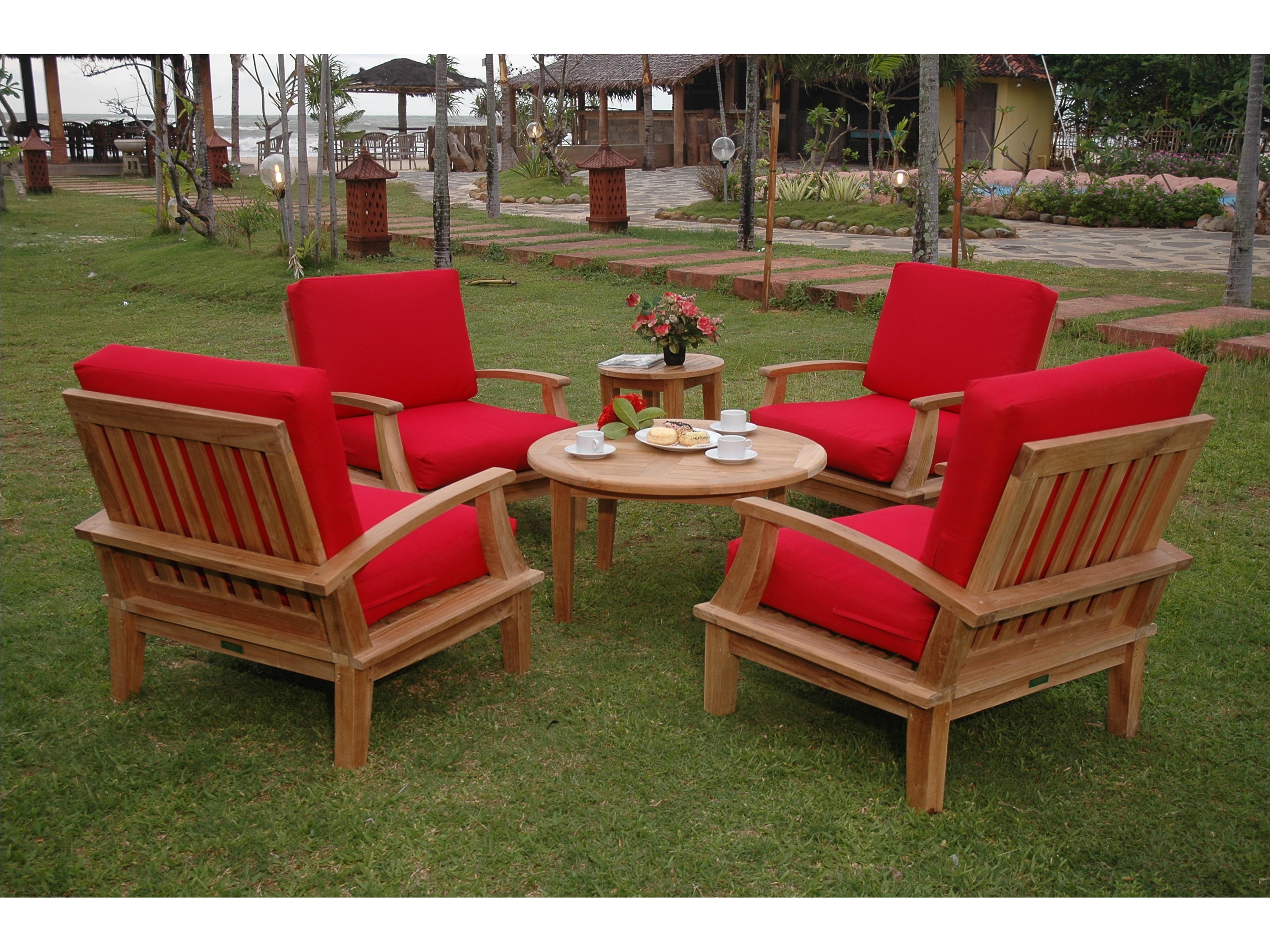 Anderson Teak Brianna 6-Piece Deep Seating Armchair Set