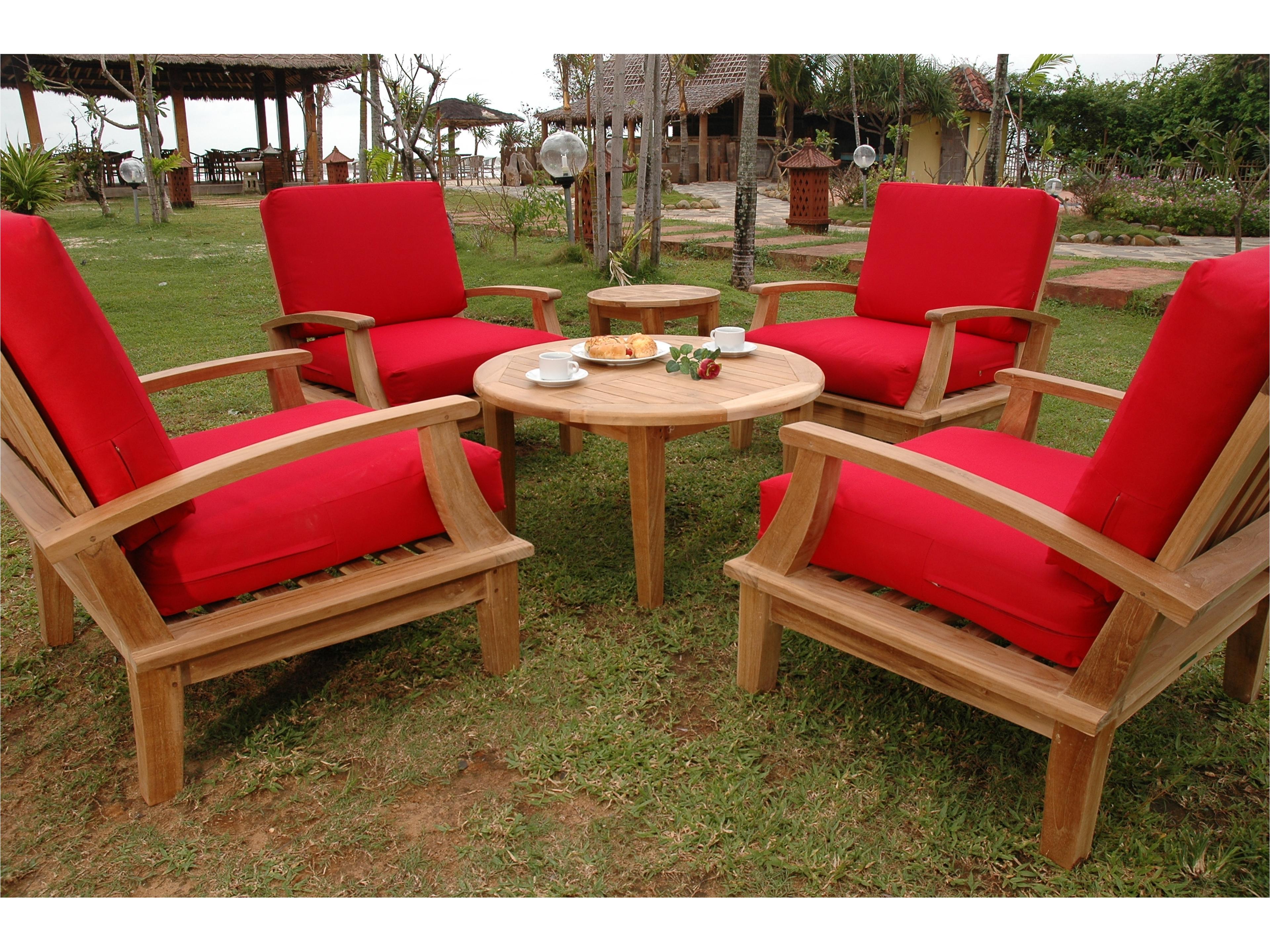 Anderson Teak Brianna 6-Piece Deep Seating Armchair Set