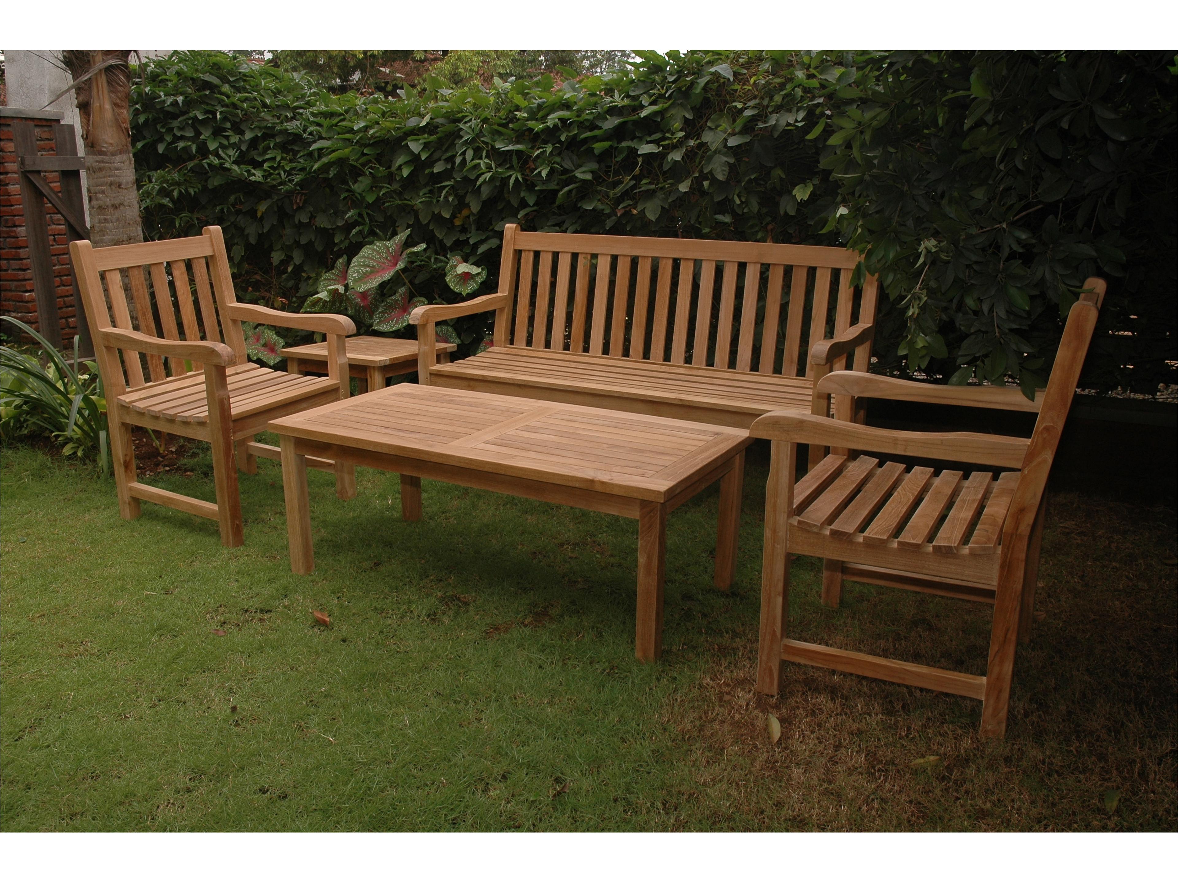 Anderson Teak Classic 3-Seater 5-Piece Conversation Set