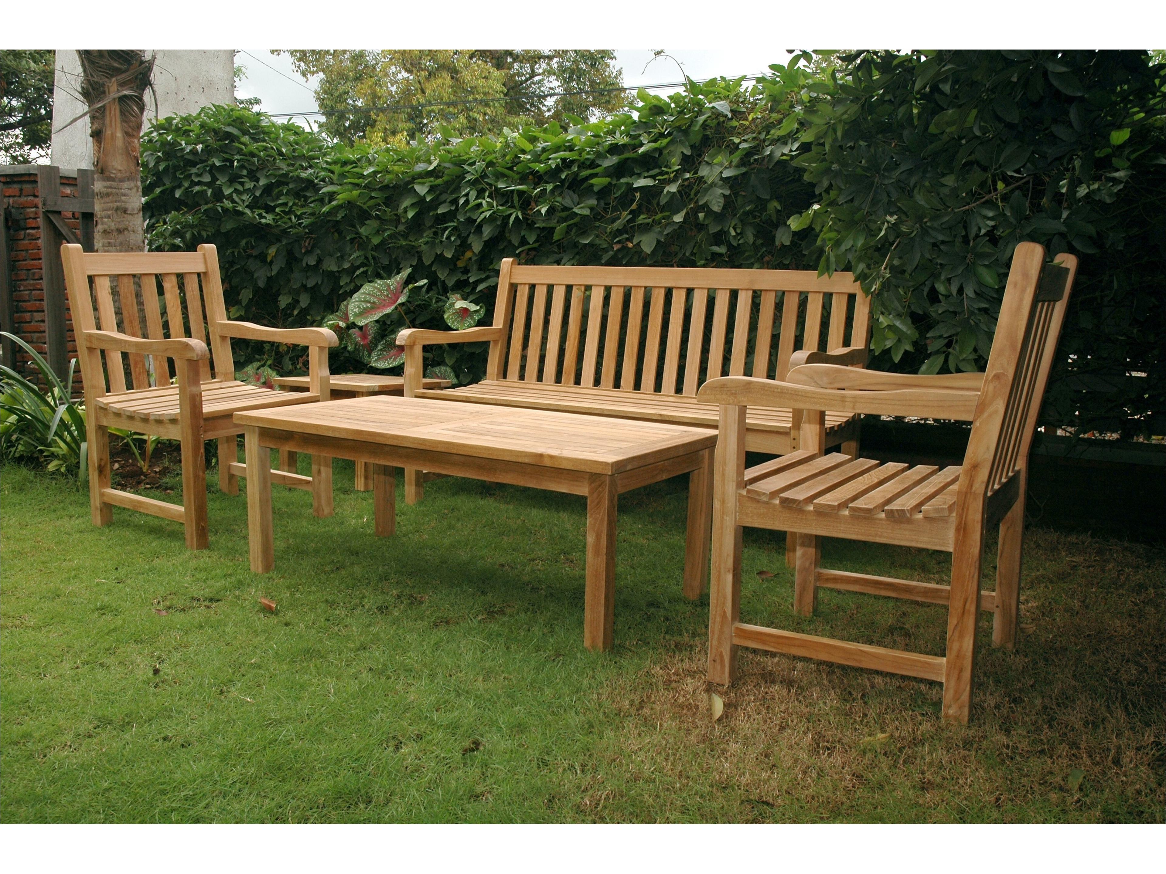 Anderson Teak Classic 3-Seater 5-Piece Conversation Set