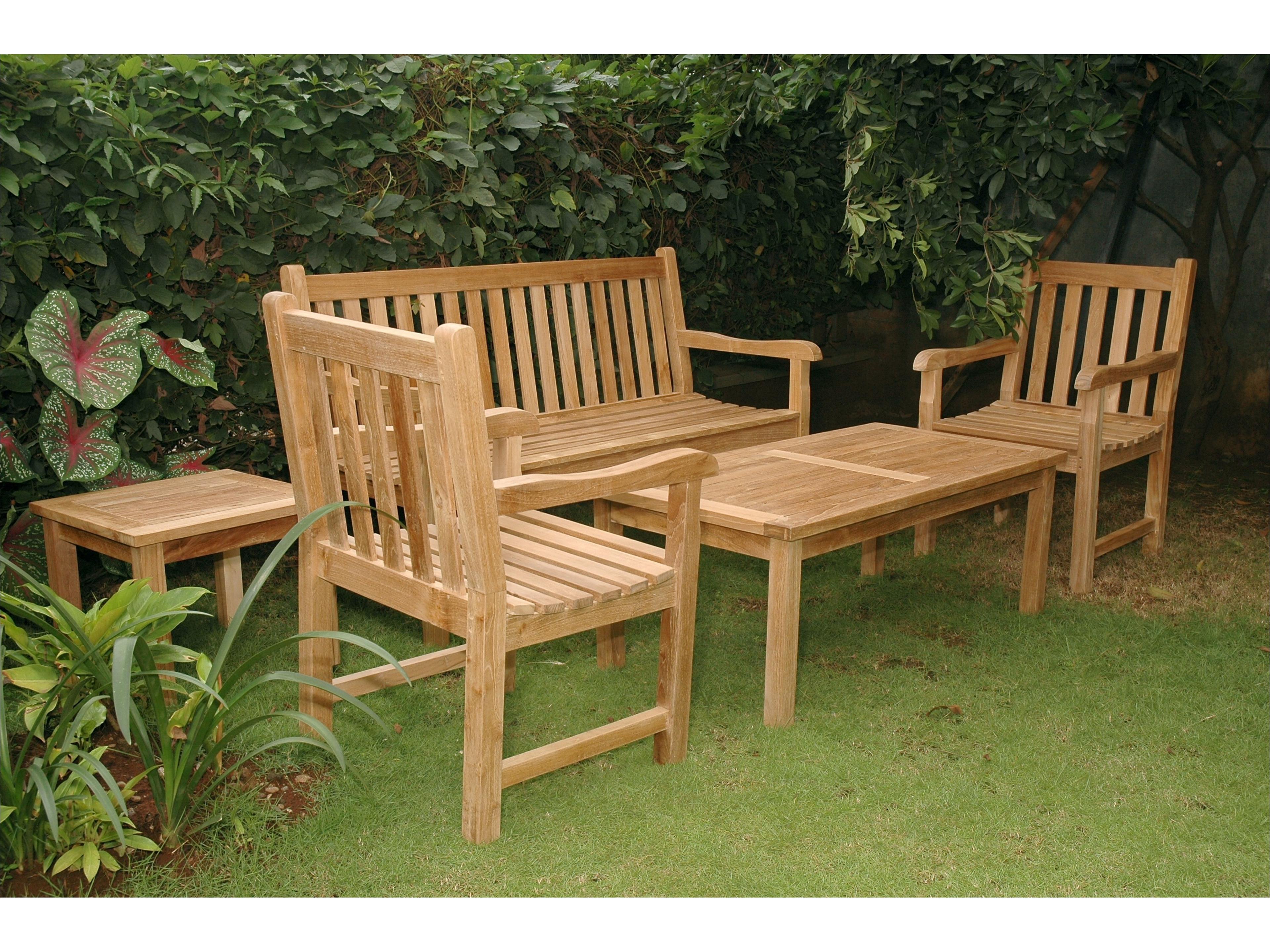 Anderson Teak Classic 3-Seater 5-Piece Conversation Set