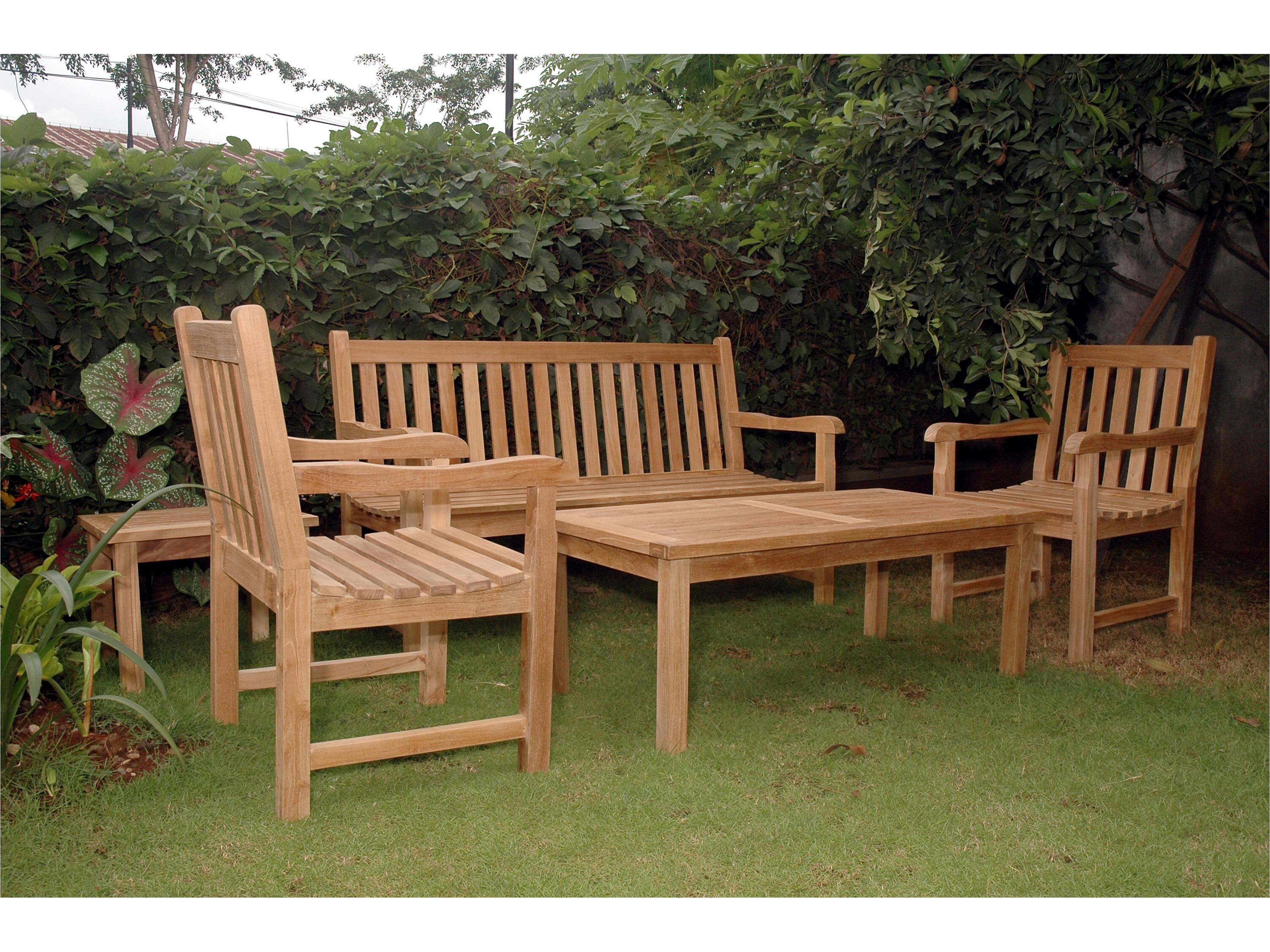 Anderson Teak Classic 3-Seater 5-Piece Conversation Set