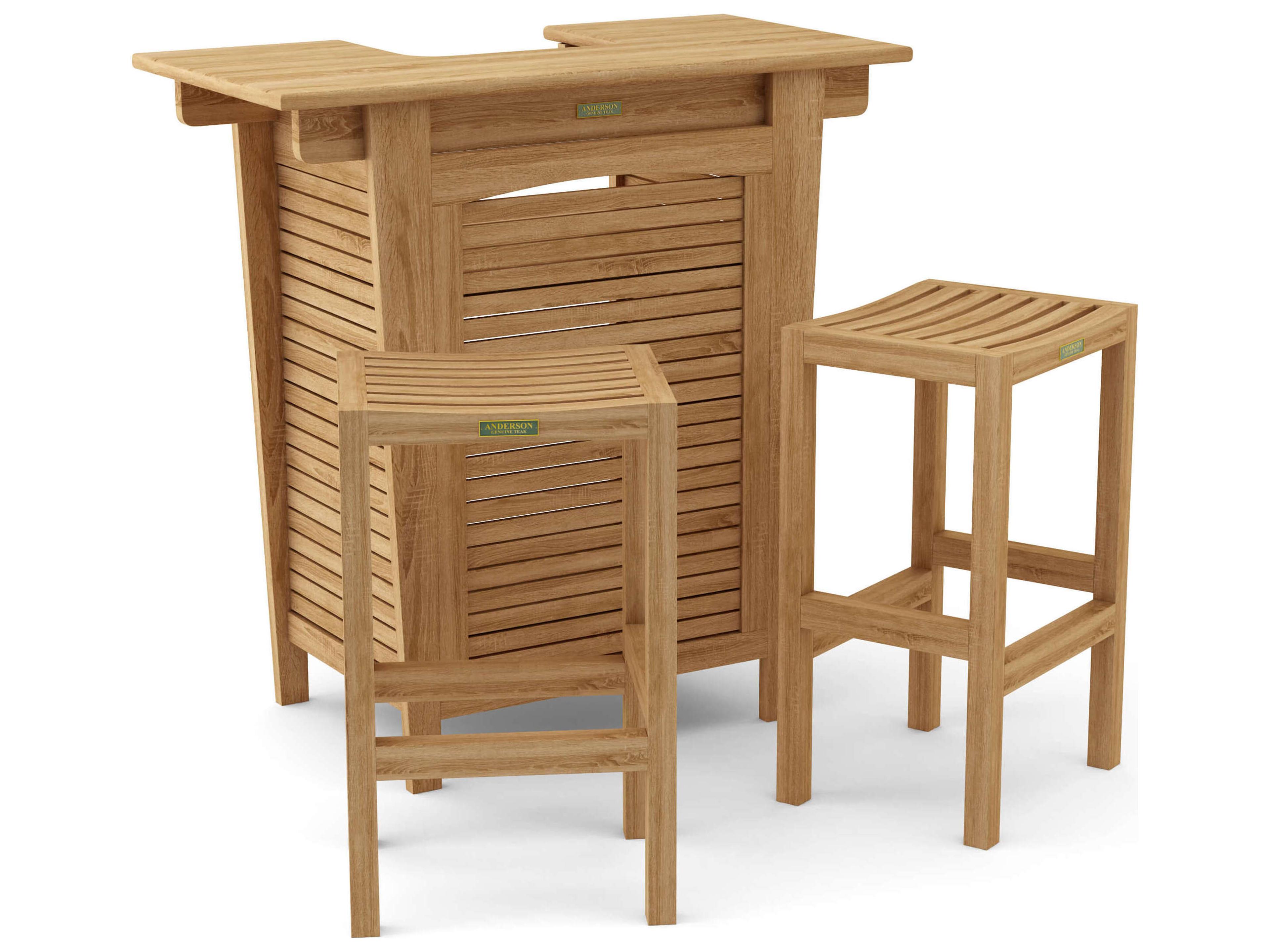 Anderson Teak Montego 3-Piece Bar Set