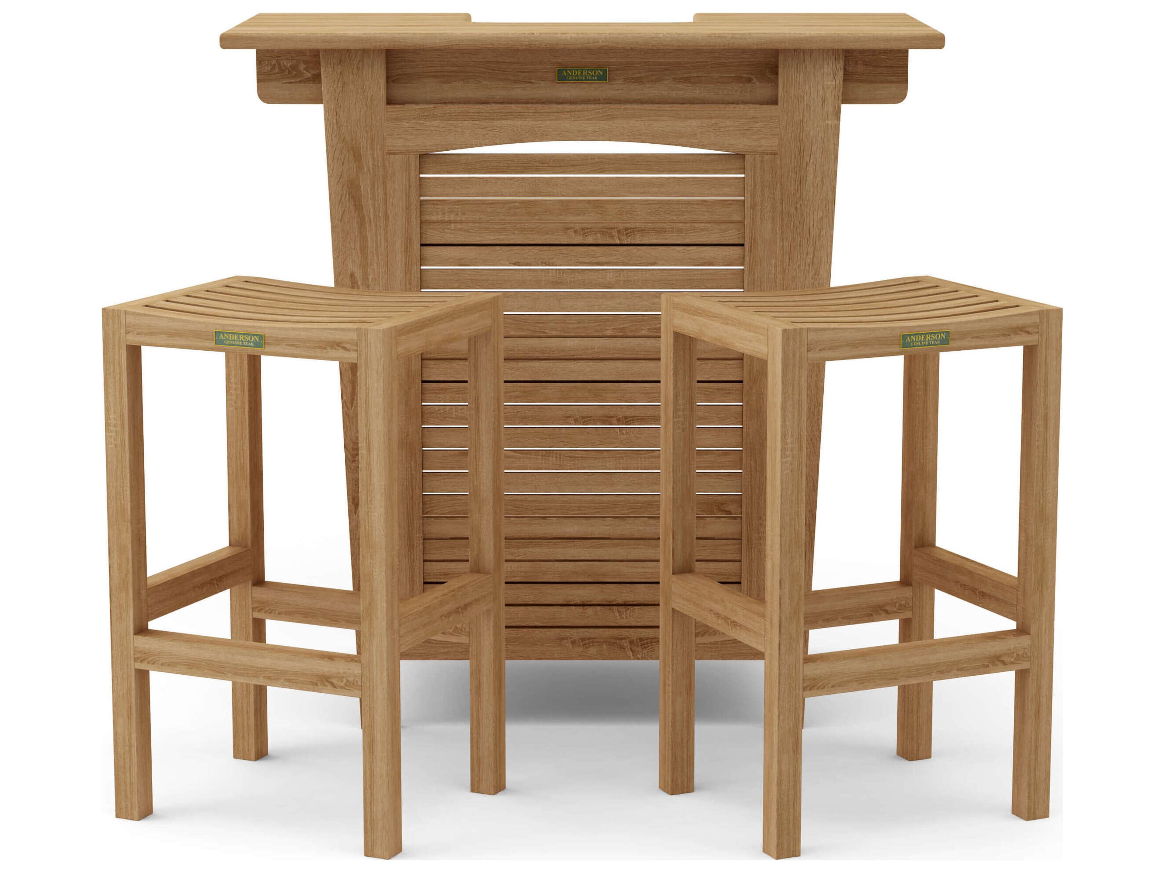 Anderson Teak Montego 3-Piece Bar Set
