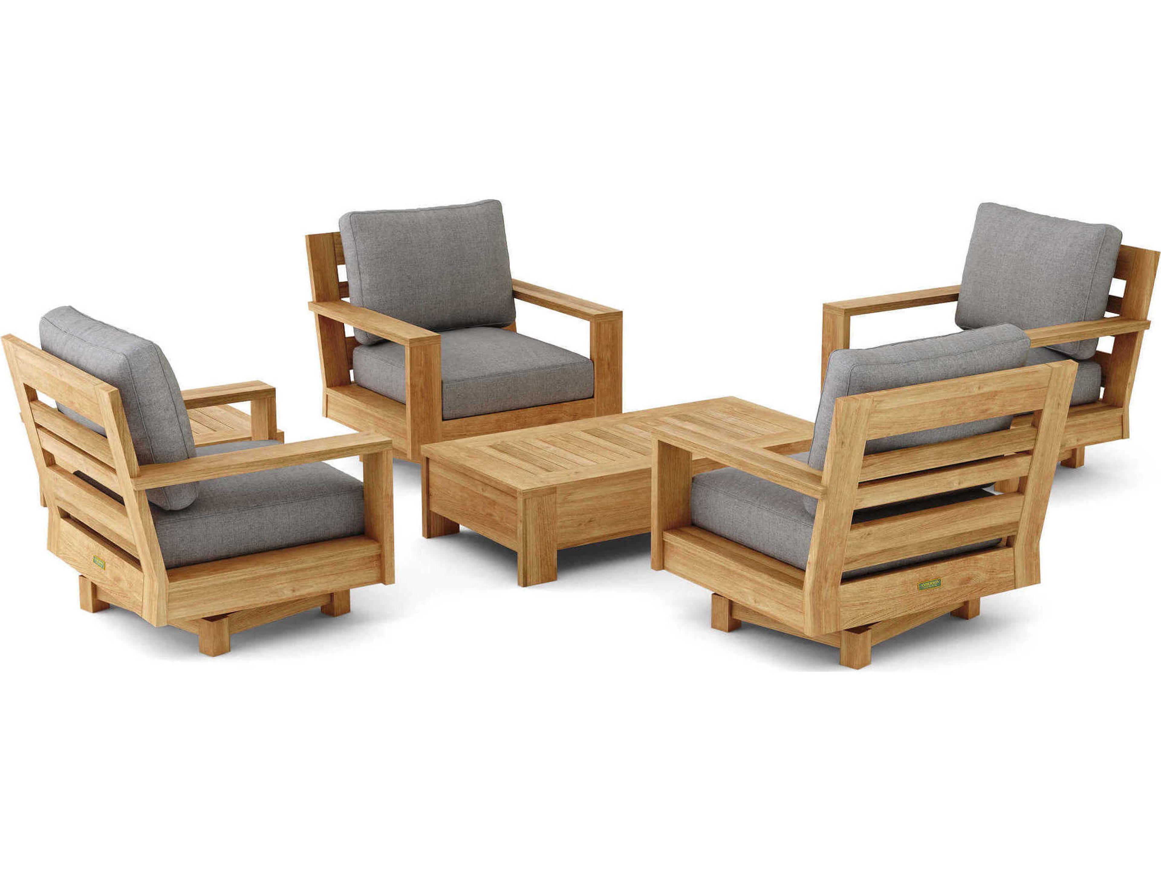Anderson Teak Madera Deep Seating Teak Outdoor Lounge Set