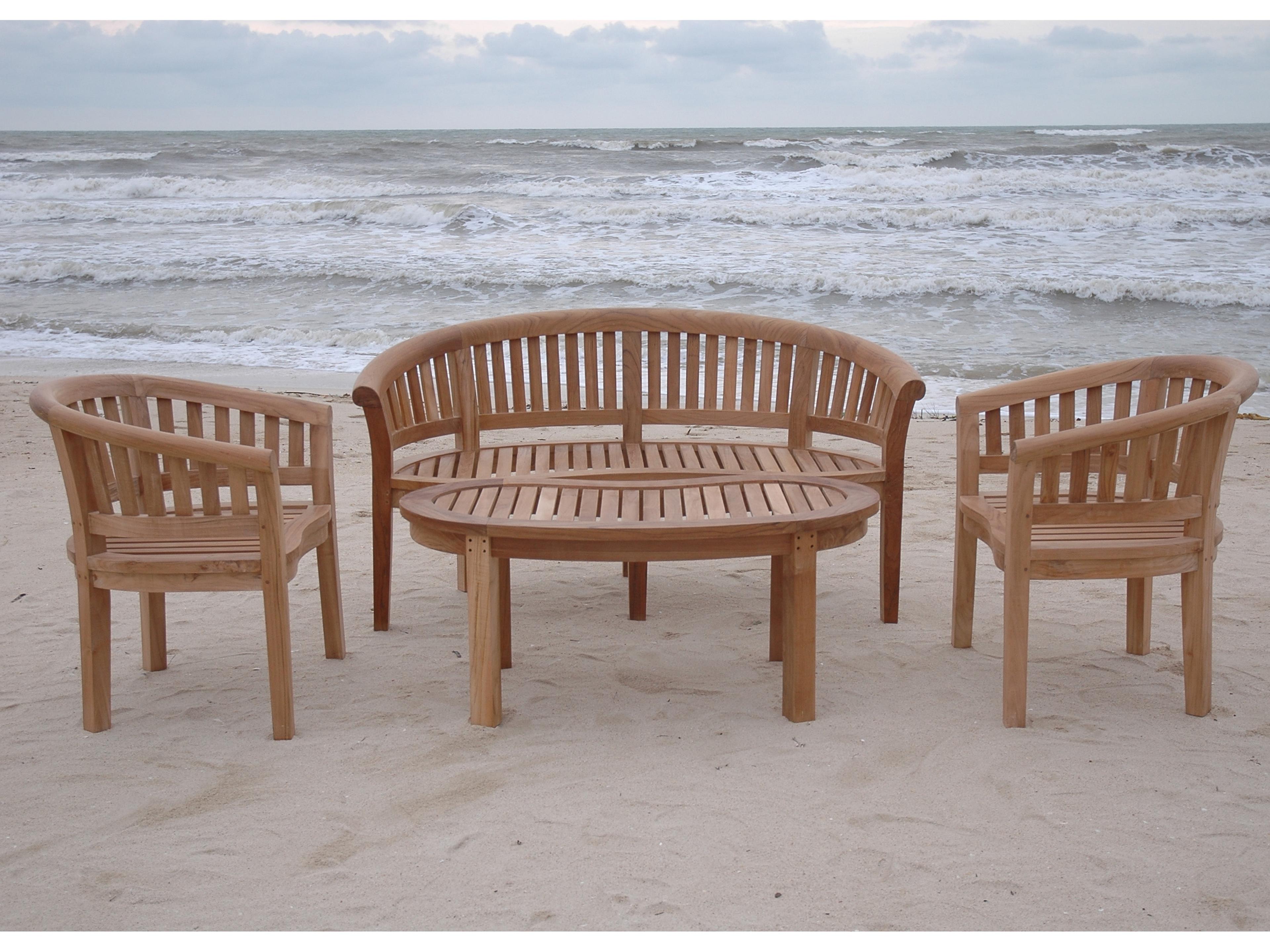 Anderson Teak Curve 4-Piece Conversation Set