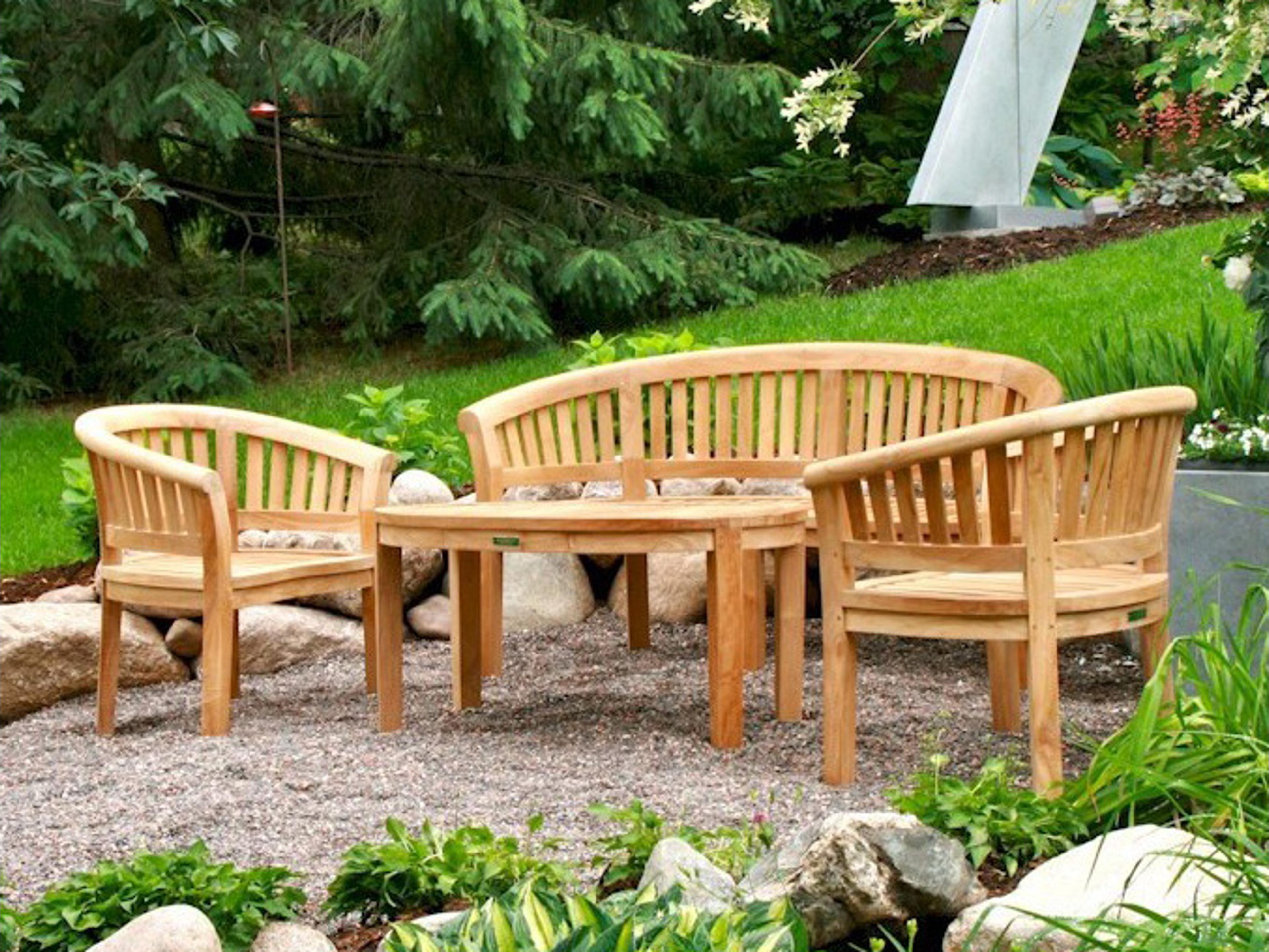 Anderson Teak Curve 4-Piece Conversation Set