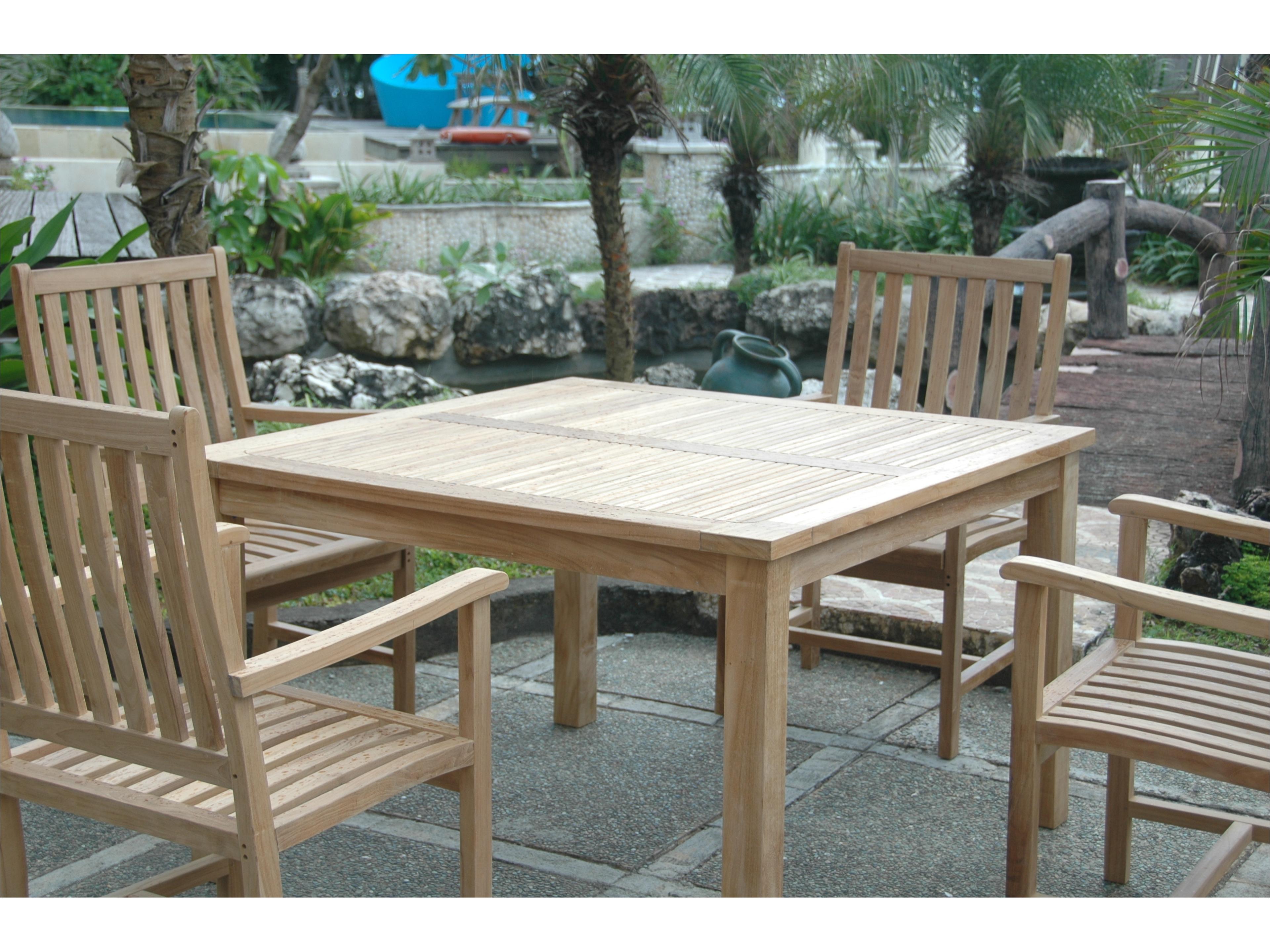 Anderson Teak Windsor Wilshire 5-Piece Outdoor Patio Dining Set