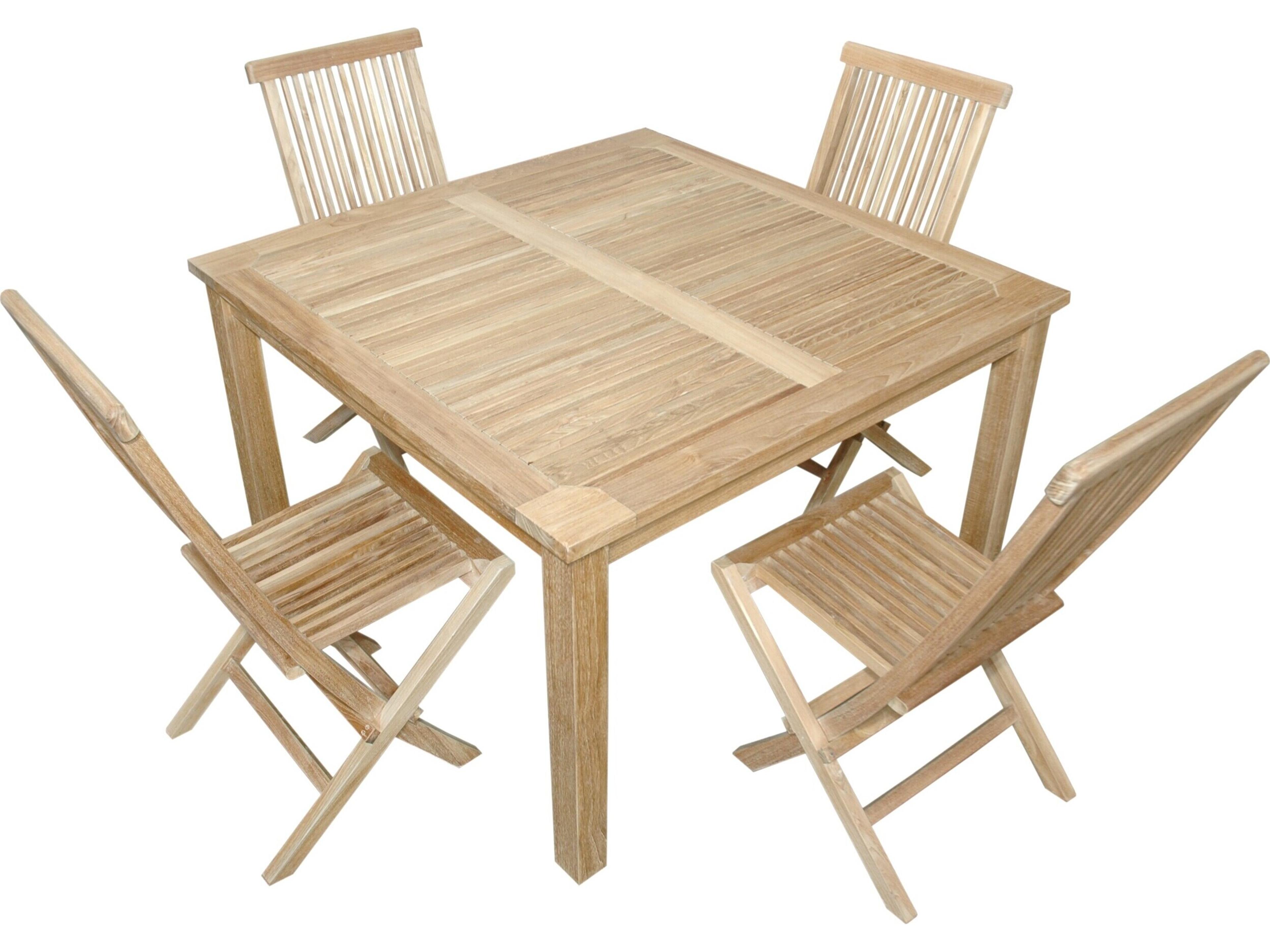 Anderson Teak Windsor Classic 5-Piece Folding Dining Chair