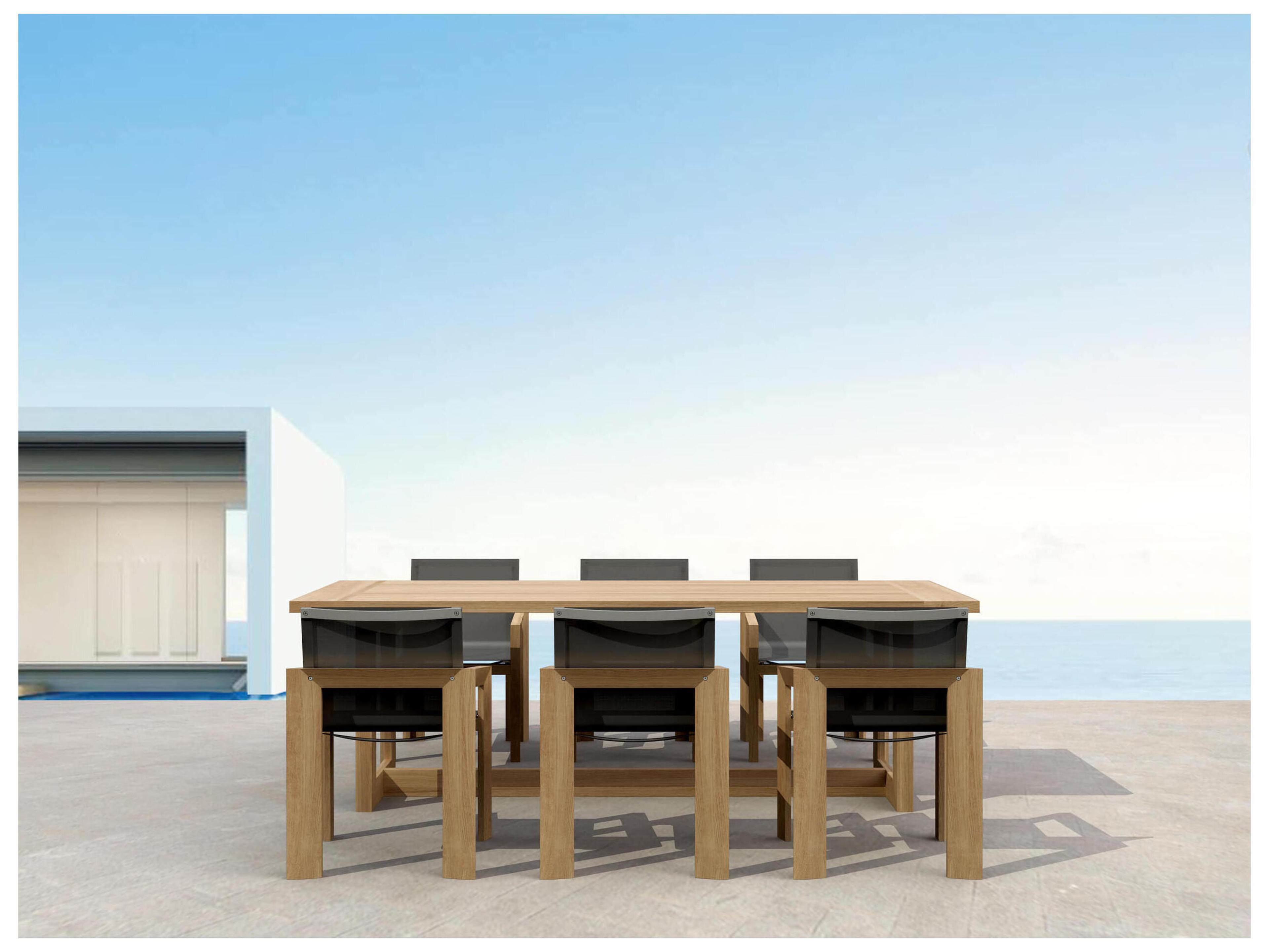 Smyrna Natural 7 Piece Outdoor Patio Dining Set