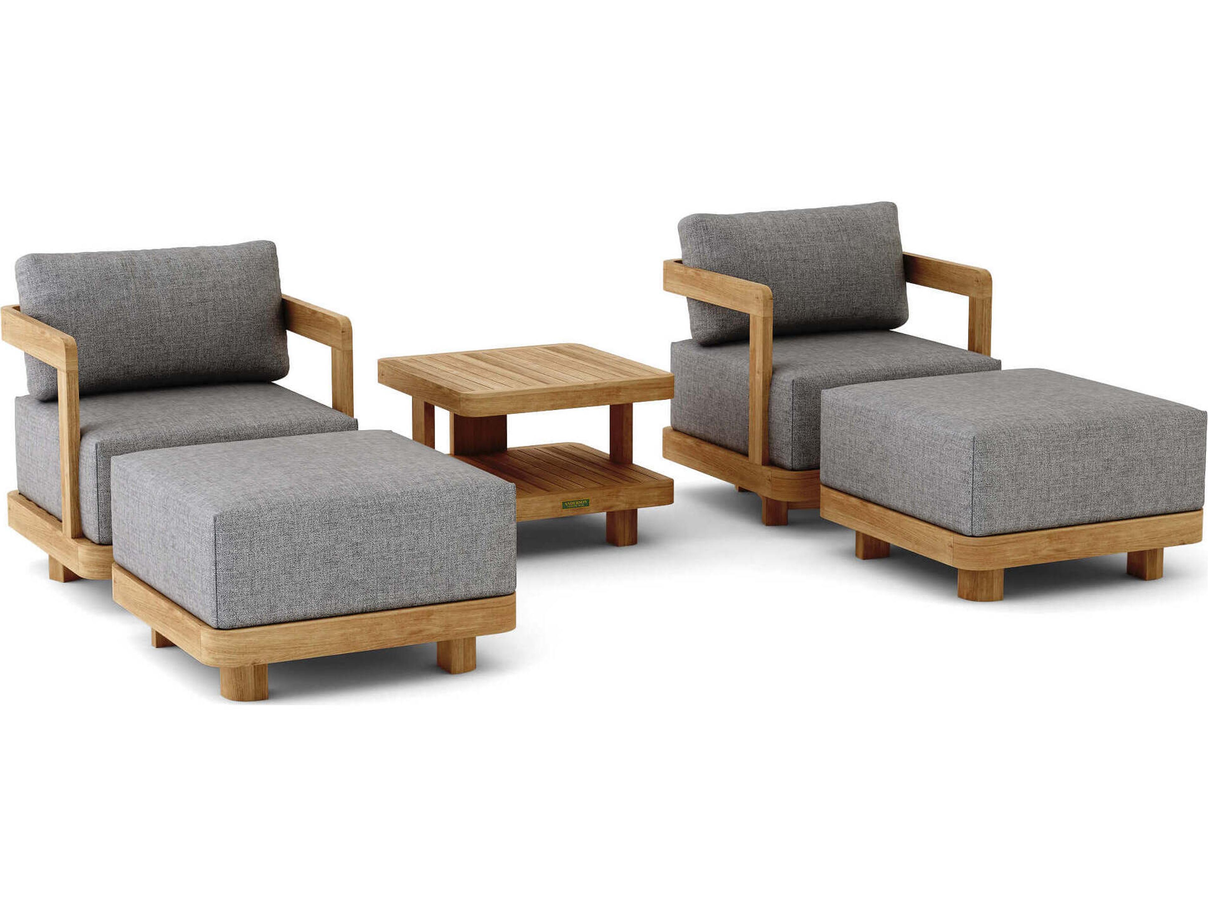Anderson Teak Granada Deep Seating Teak Patio Lounge Set