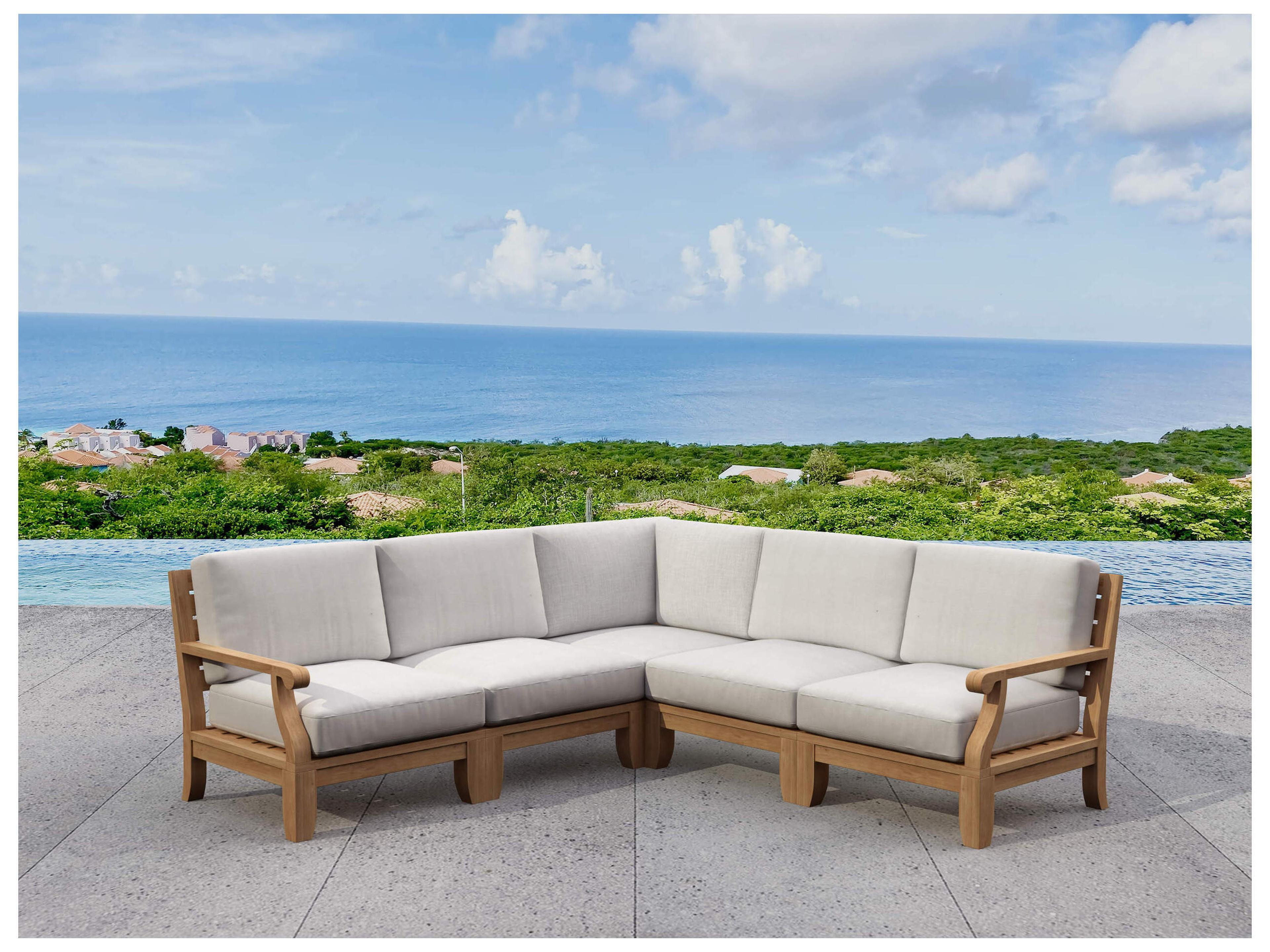 Anderson Teak Riviera Luxe 5-Piece Modular Set