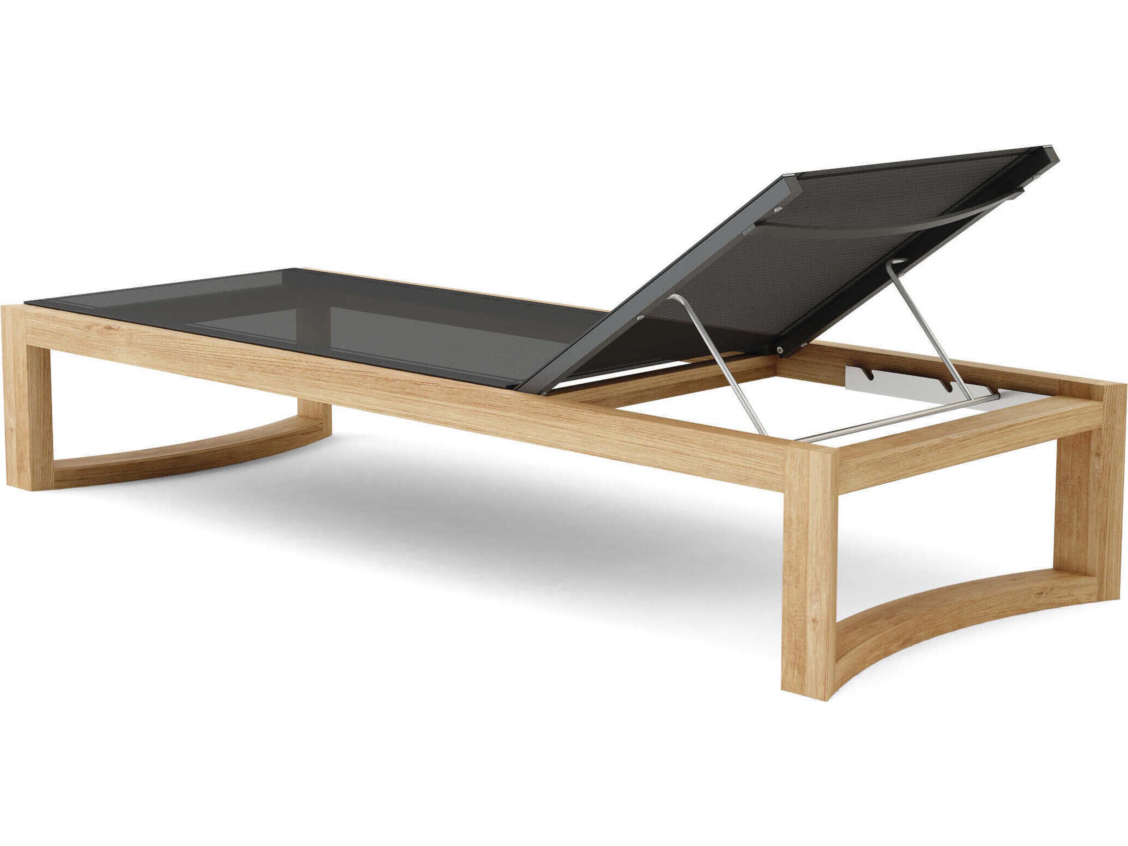Anderson Teak Junus Natural Patio Chaise Lounge