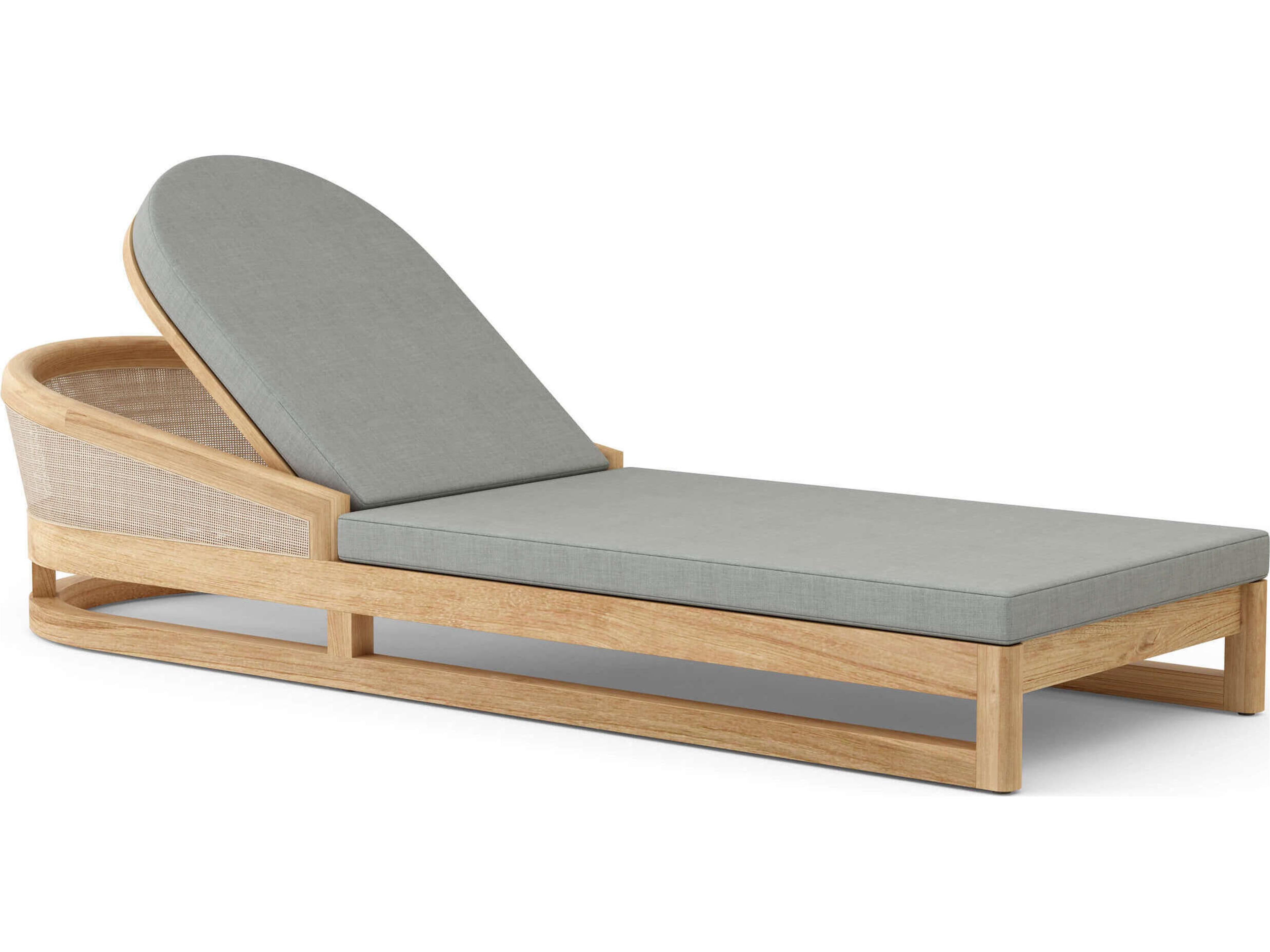 Catania Natural Outdoor Chaise Lounge