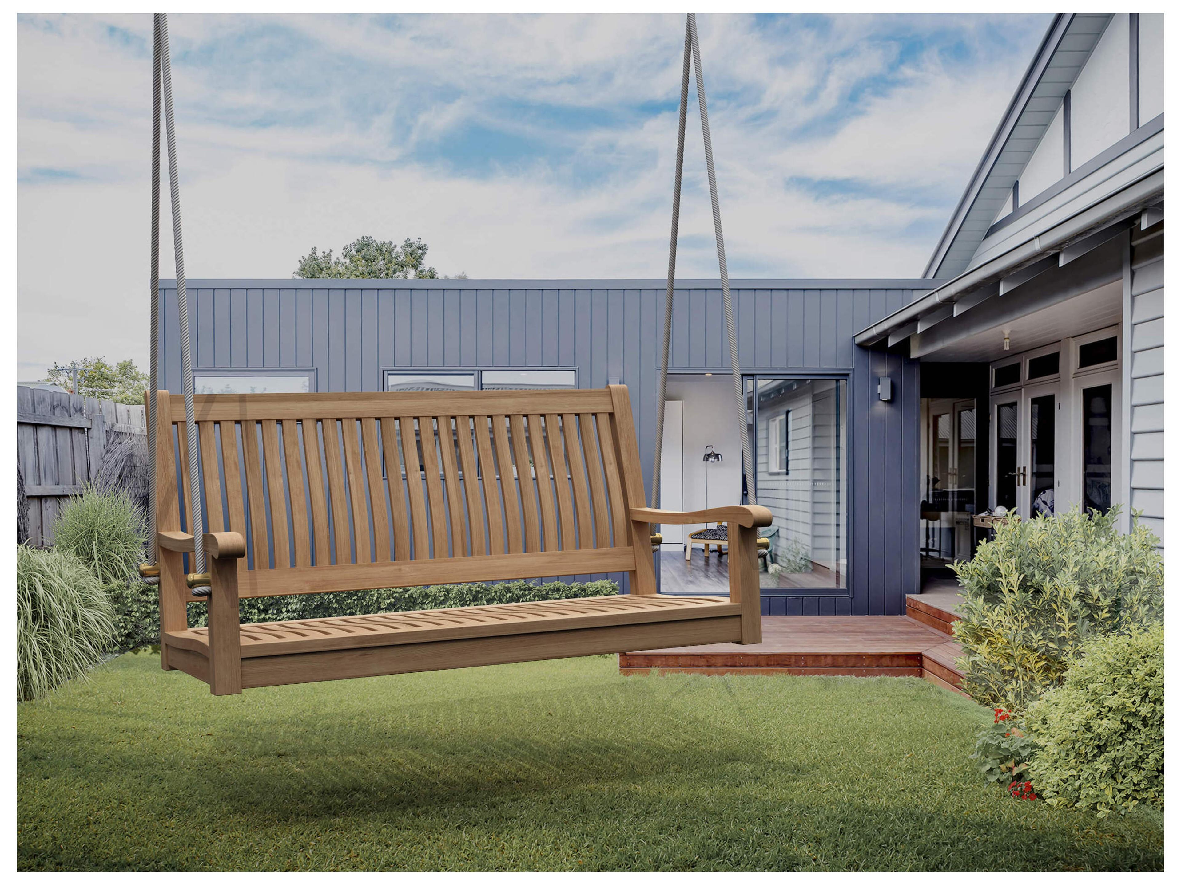 Anderson Teak Del-Amo Straight Outdoor Swing Bench