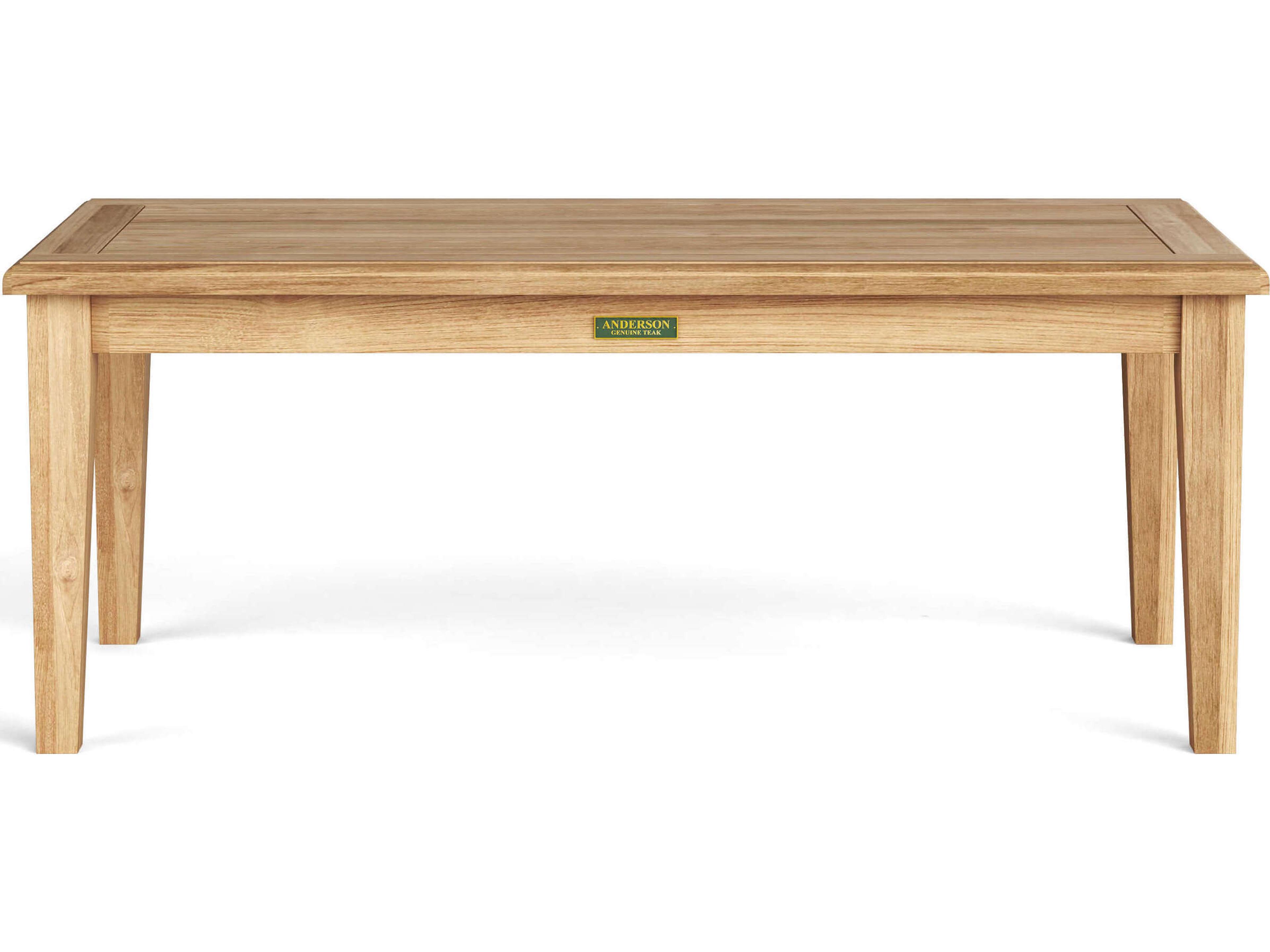 Anderson Teak Brianna Rectangular Outdoor Patio Coffee Table