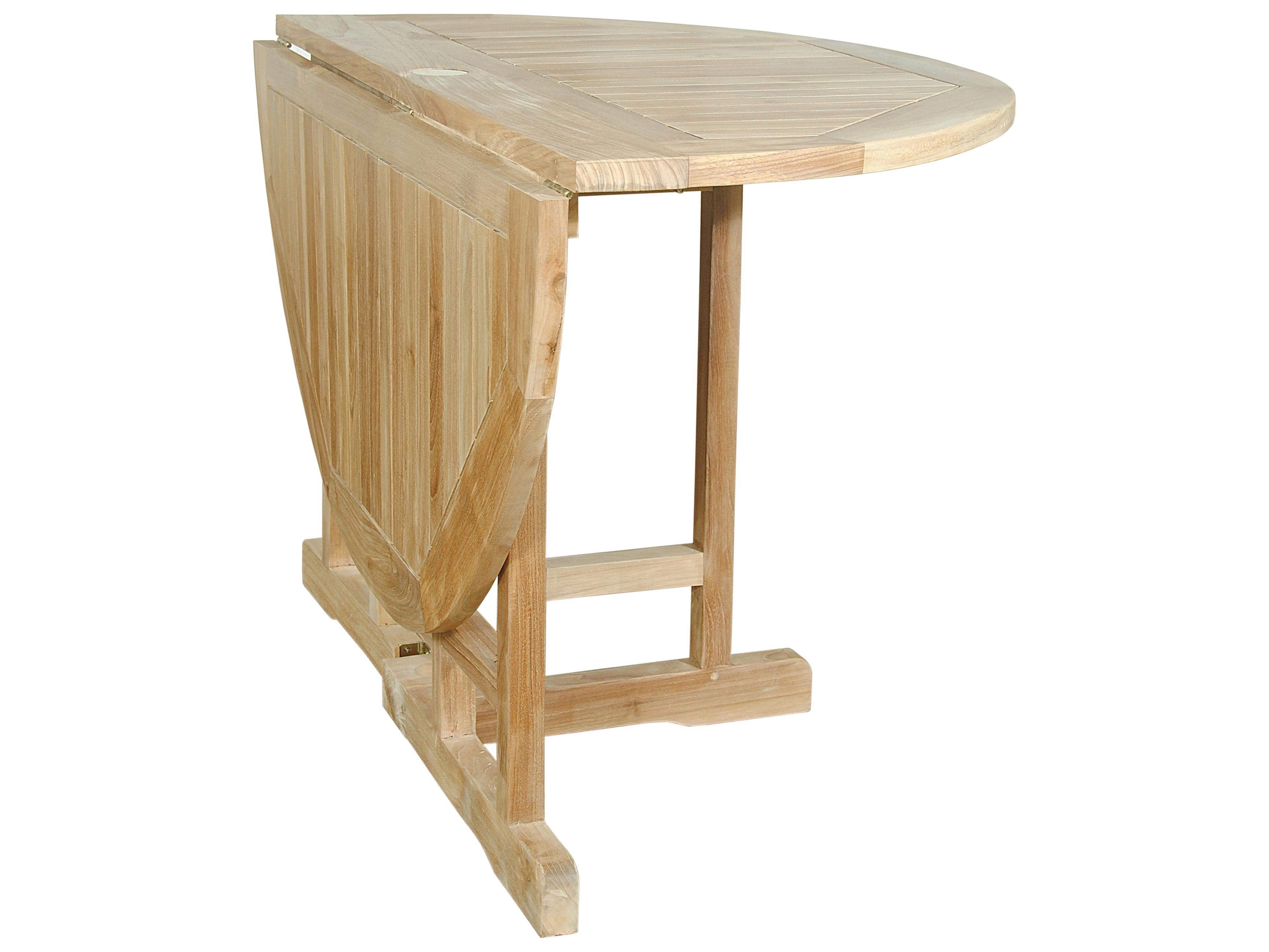 Anderson Teak Butterfly Round Folding Table