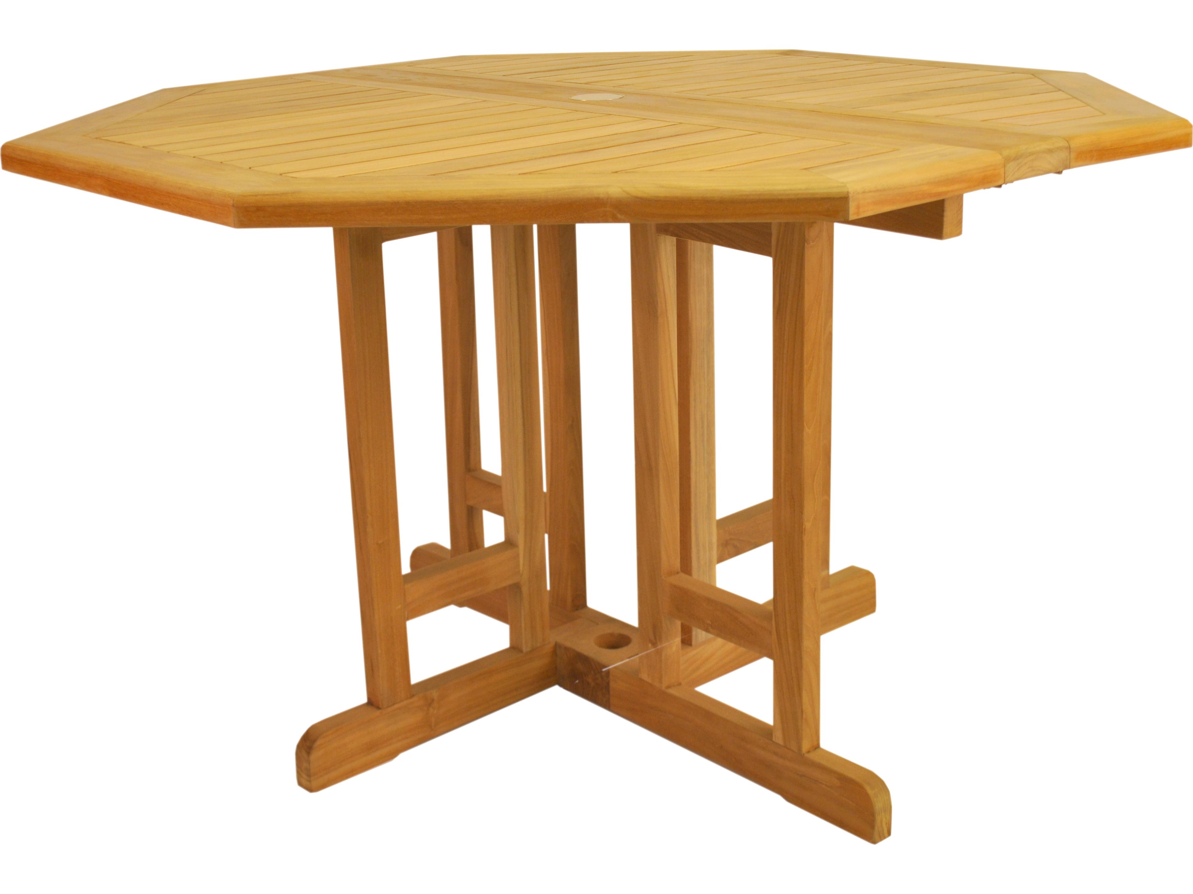 Anderson Teak Butterfly Octagonal Folding Table