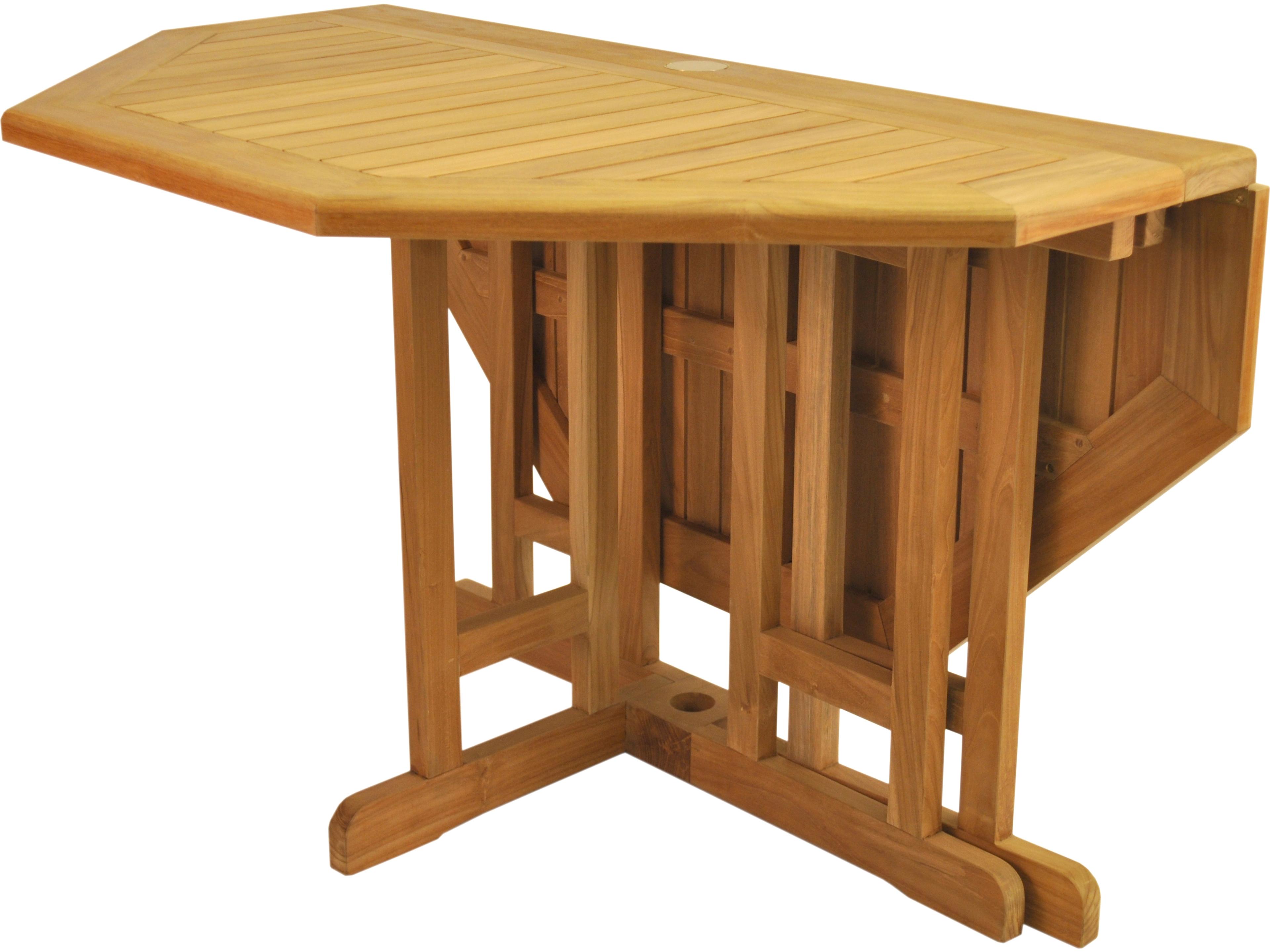 Anderson Teak Butterfly Octagonal Folding Table