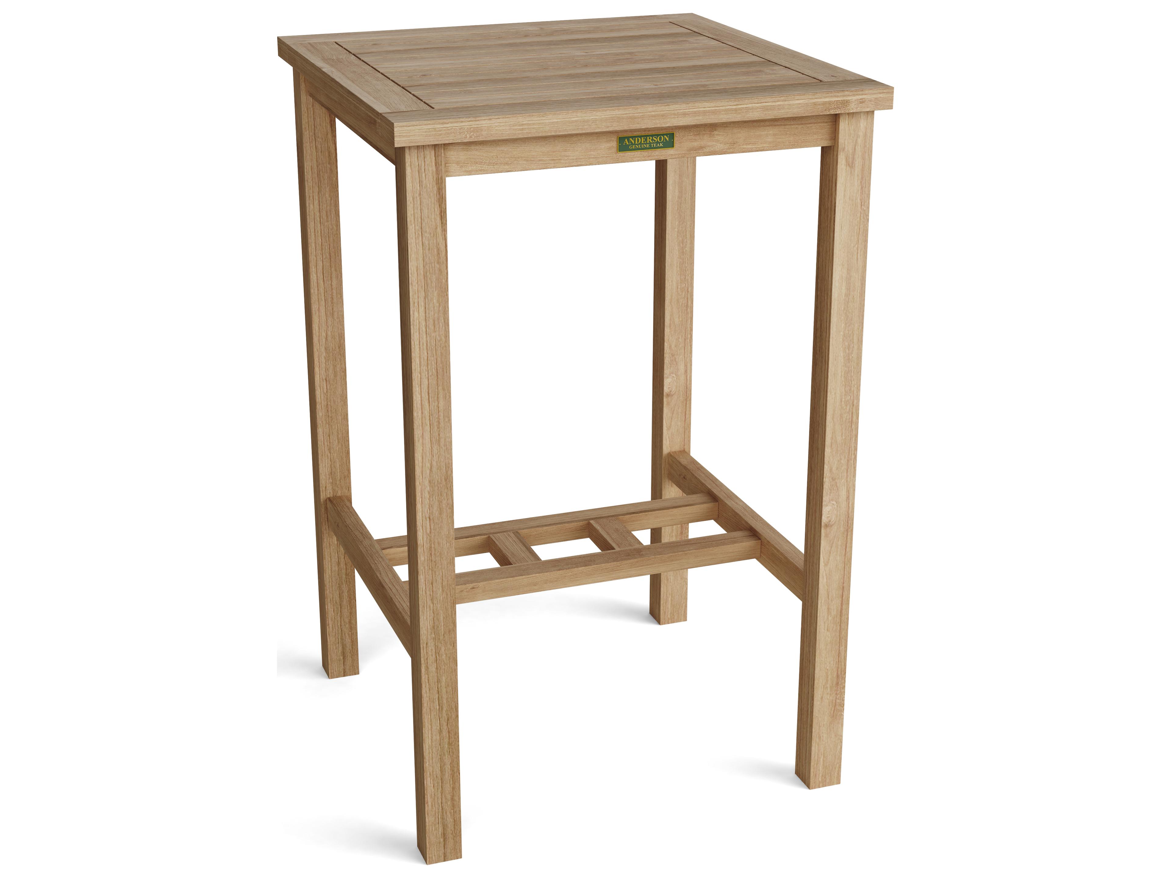 Anderson Teak Avalon Square Outdoor Bar Table