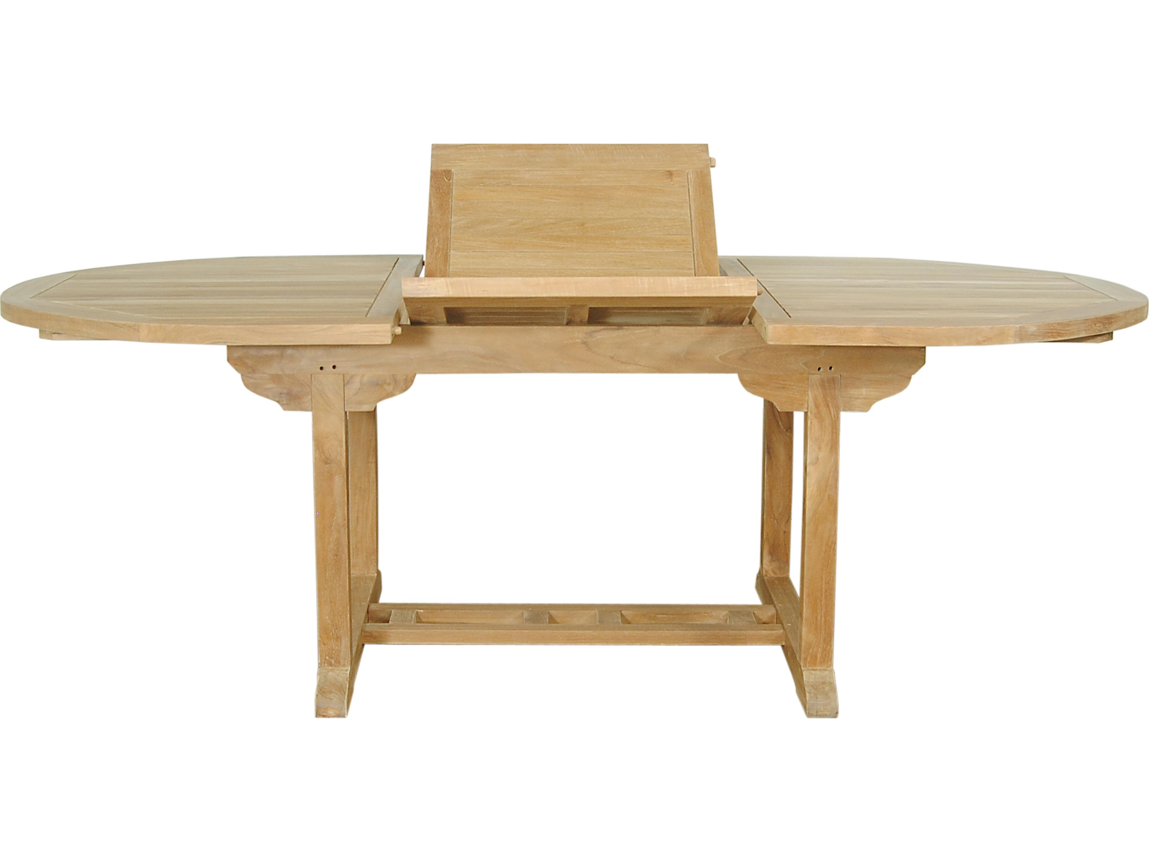 Anderson Teak Bahama Oval Extendable Table Extra Thick Wood