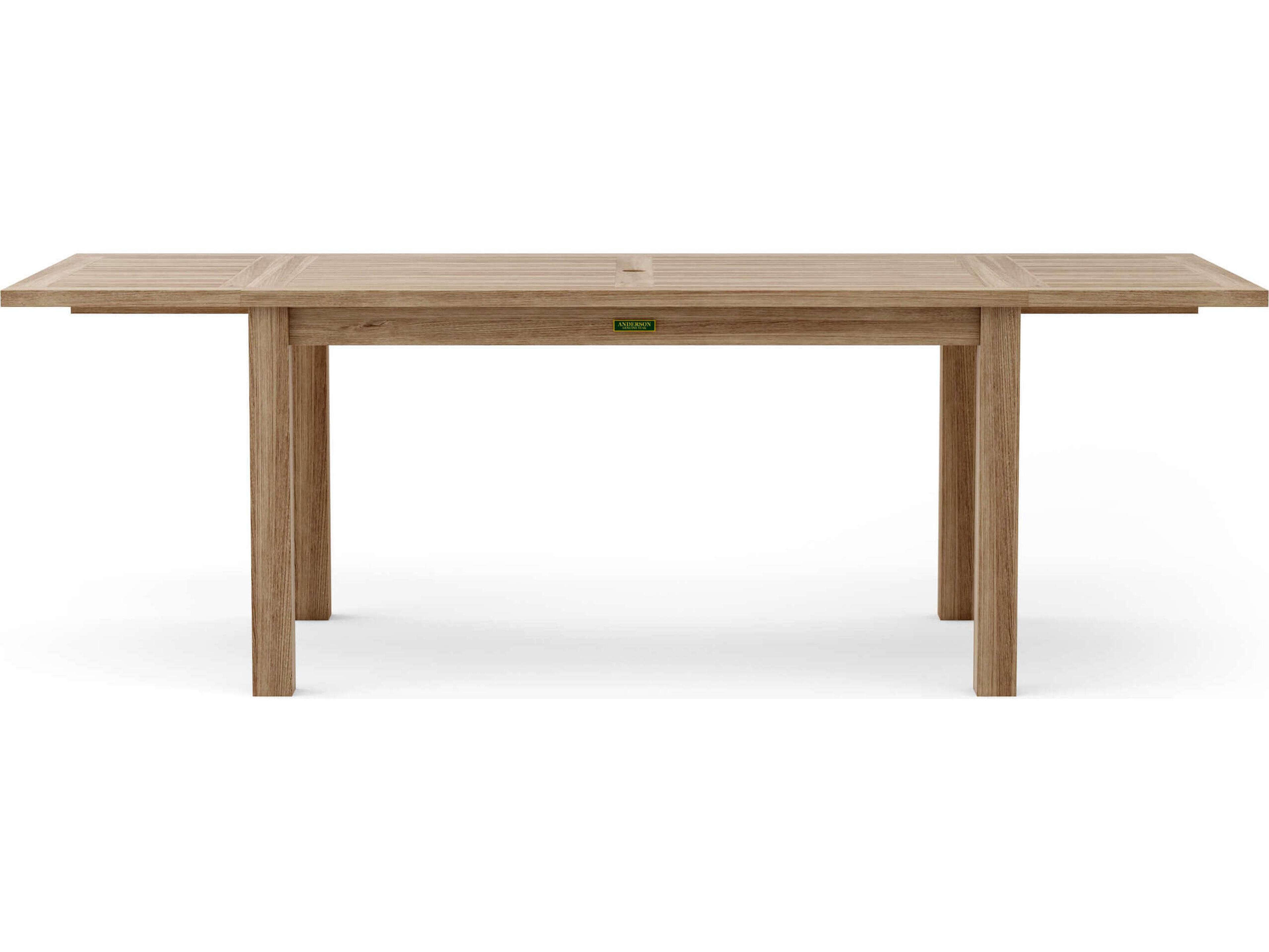 Anderson Teak Bahama Rectangular Table with Double Leaf Extensions