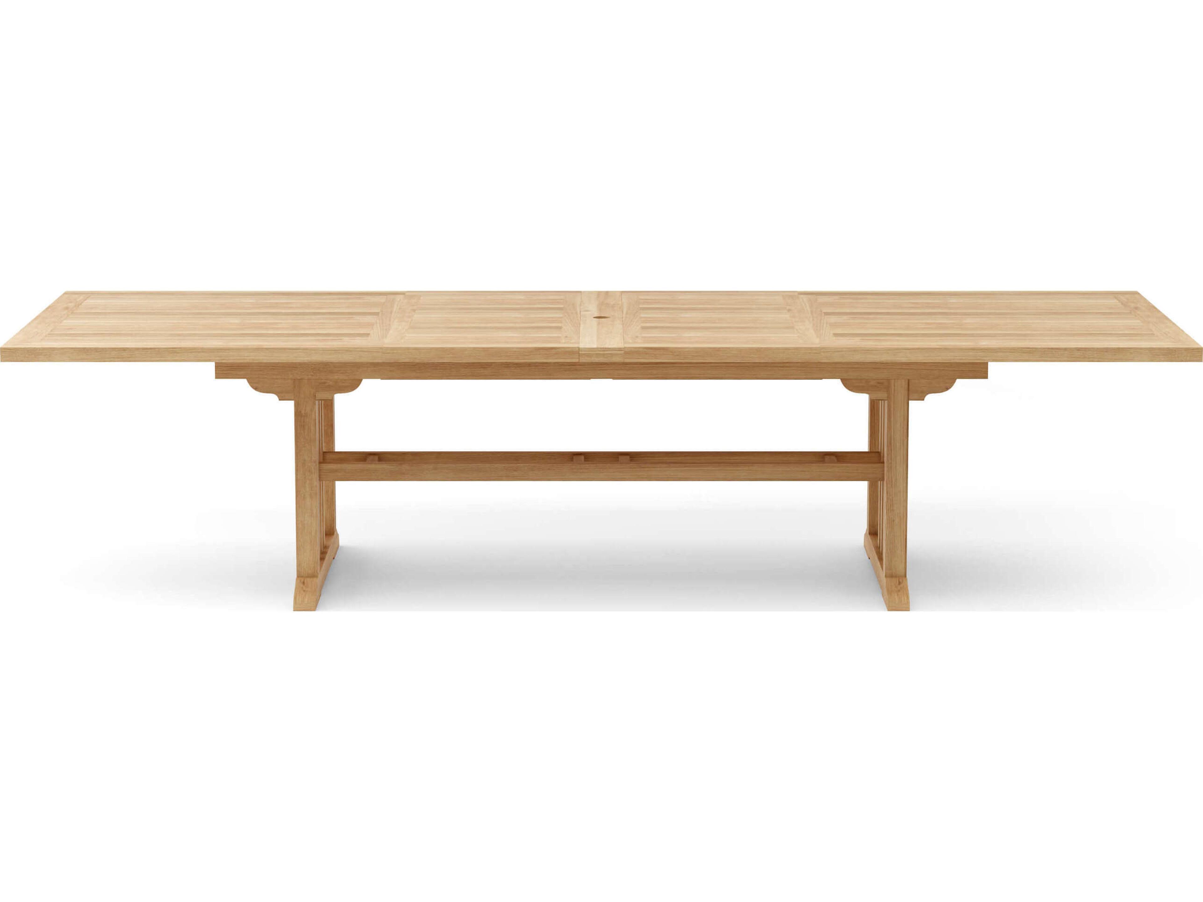 Anderson Teak Sahara Rectangular Double Extendable Table