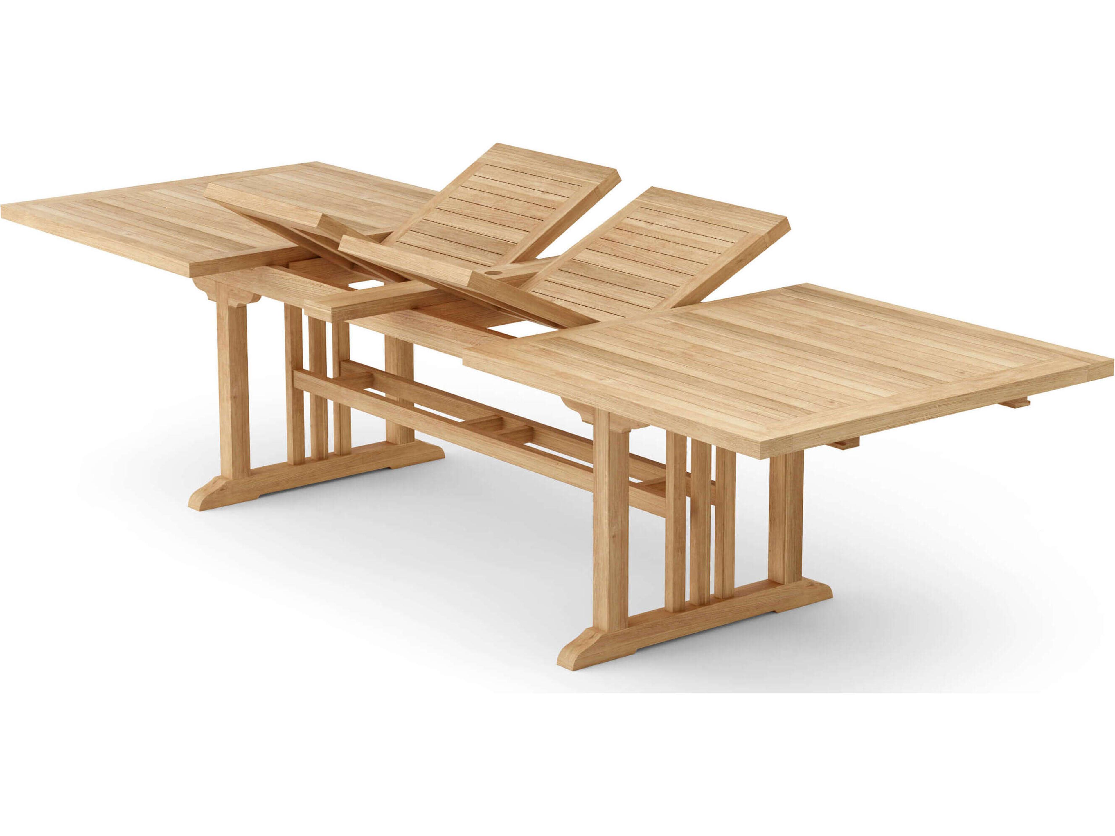 Anderson Teak Sahara Rectangular Double Extendable Table