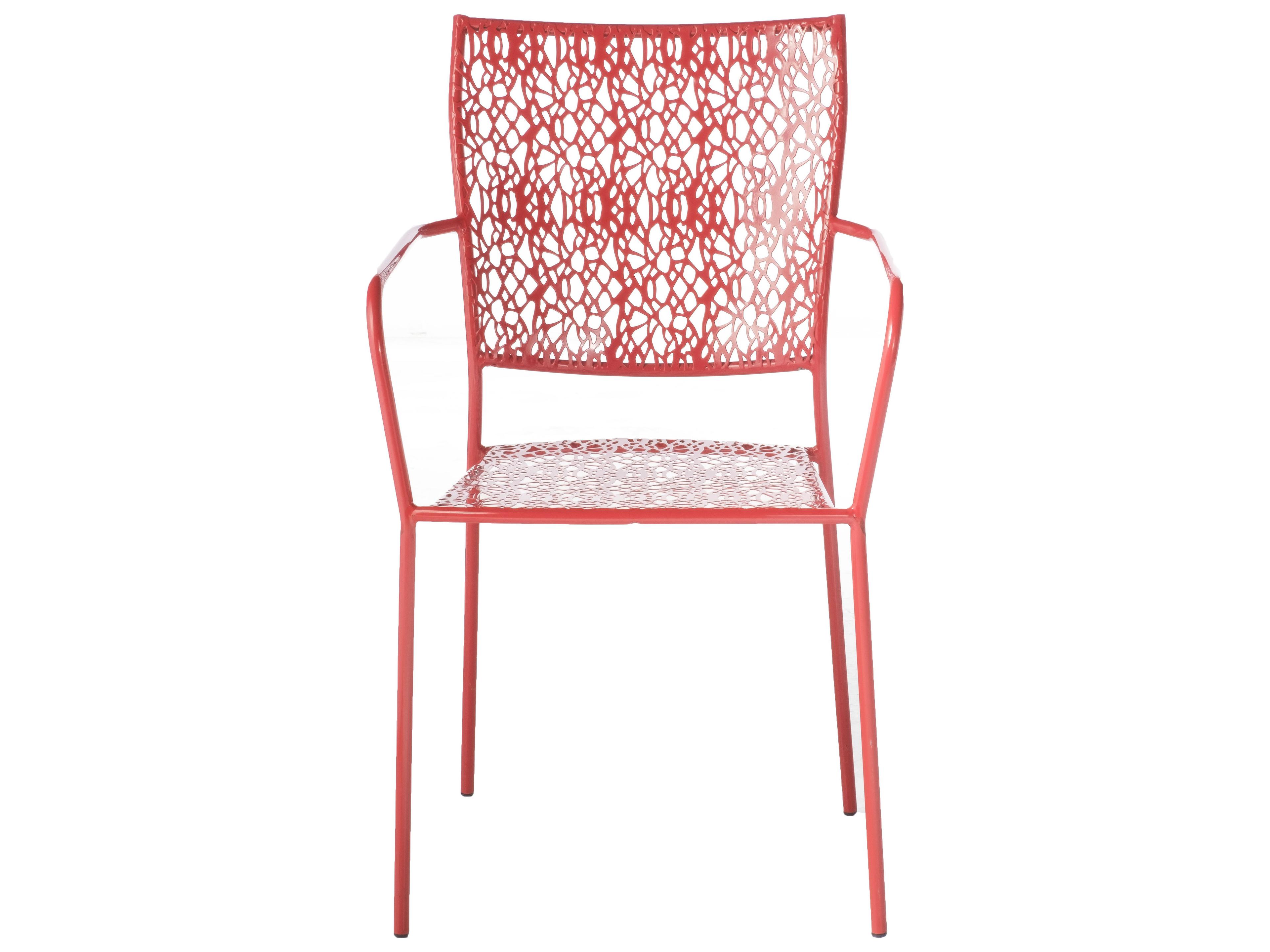 Martini Cherry Pie Wrought Iron Patio Dining Chair