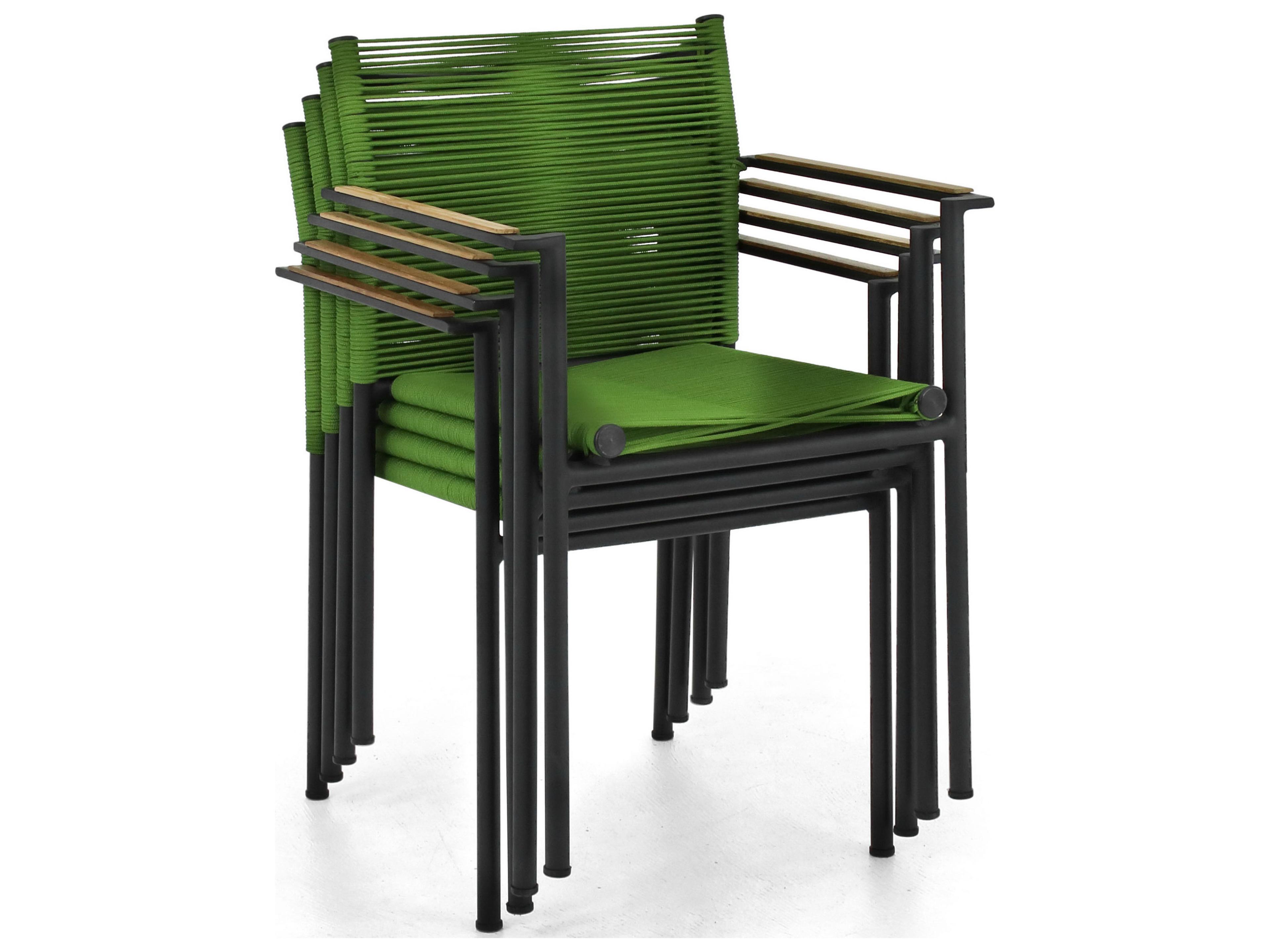 Alfresco Home Jakarta Olive Wicker Outdoor Patio Dining Chair