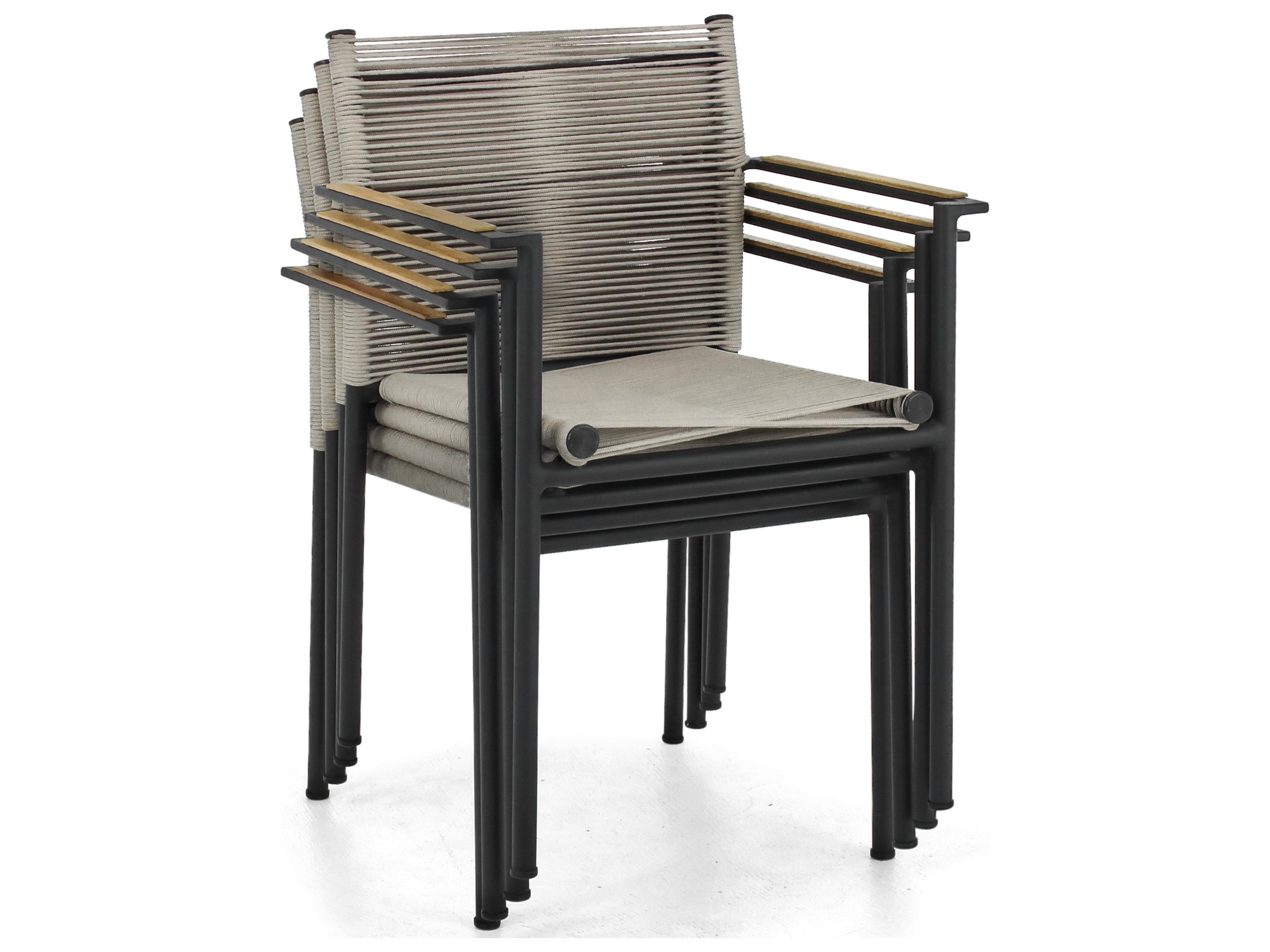 Alfresco Home Jakarta Taupe Wicker Outdoor Dining Chair