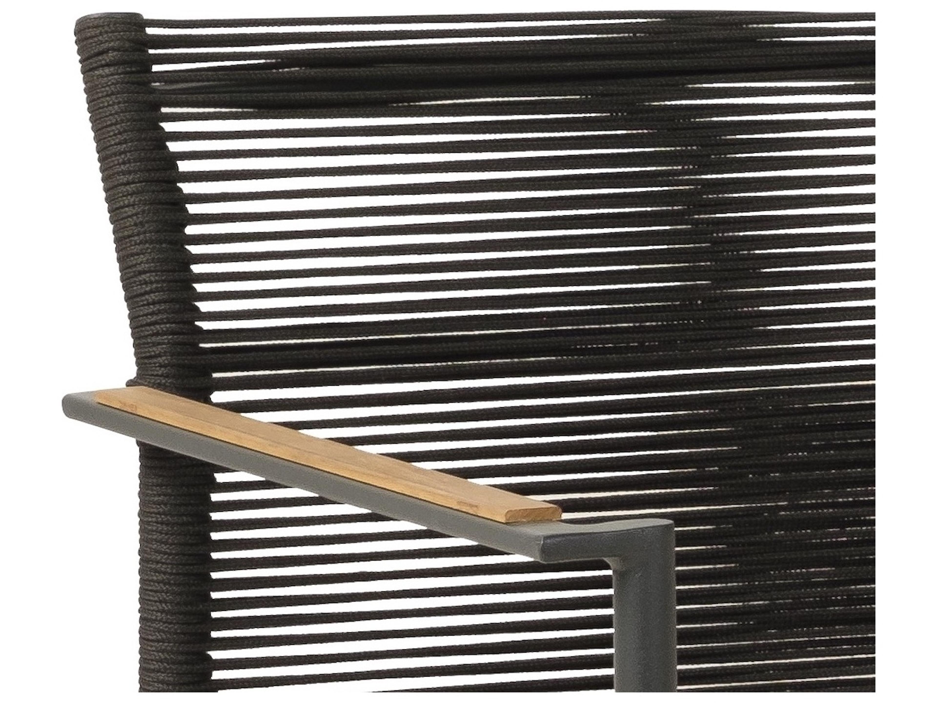 Alfresco Home Jakarta Black Aluminum Outdoor Patio Loveseat