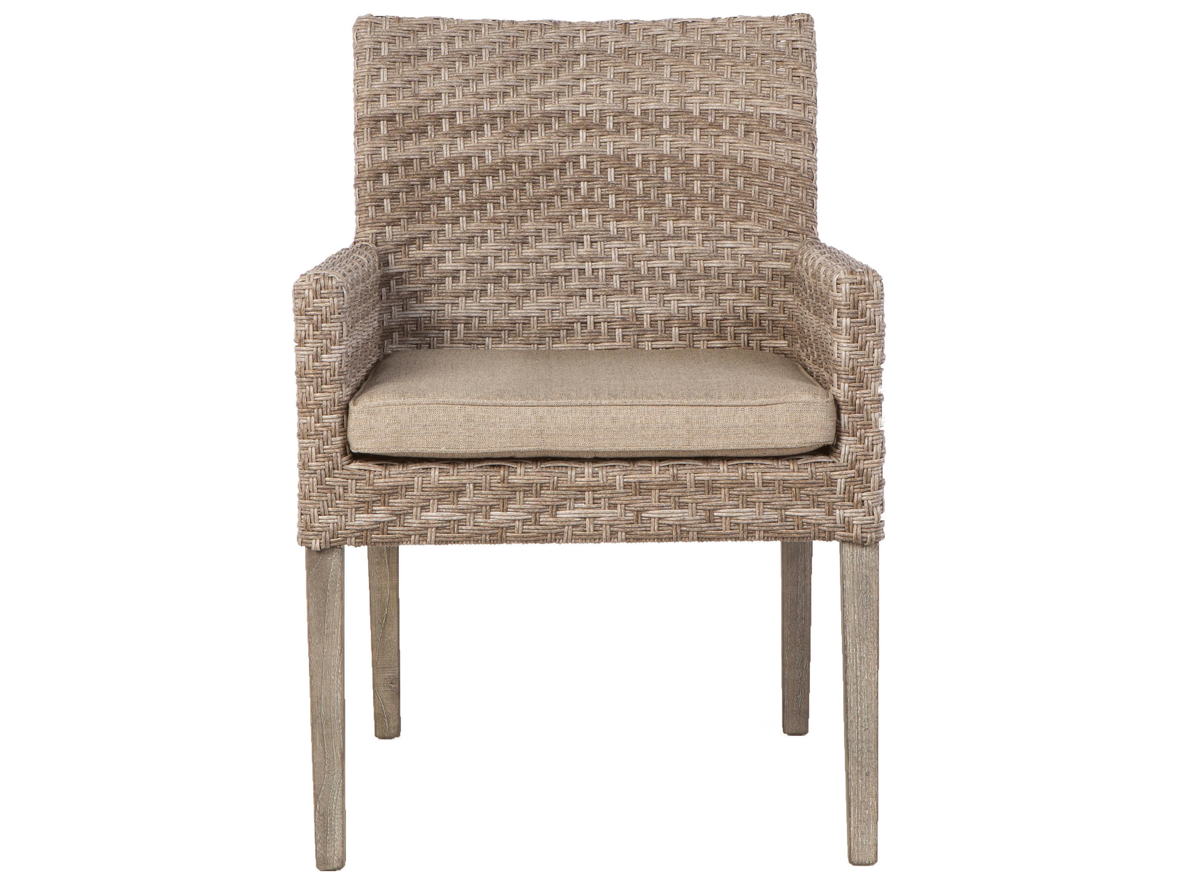 Alfresco Home Cornwall Vintage Wicker Outdoor Patio Dining Chair