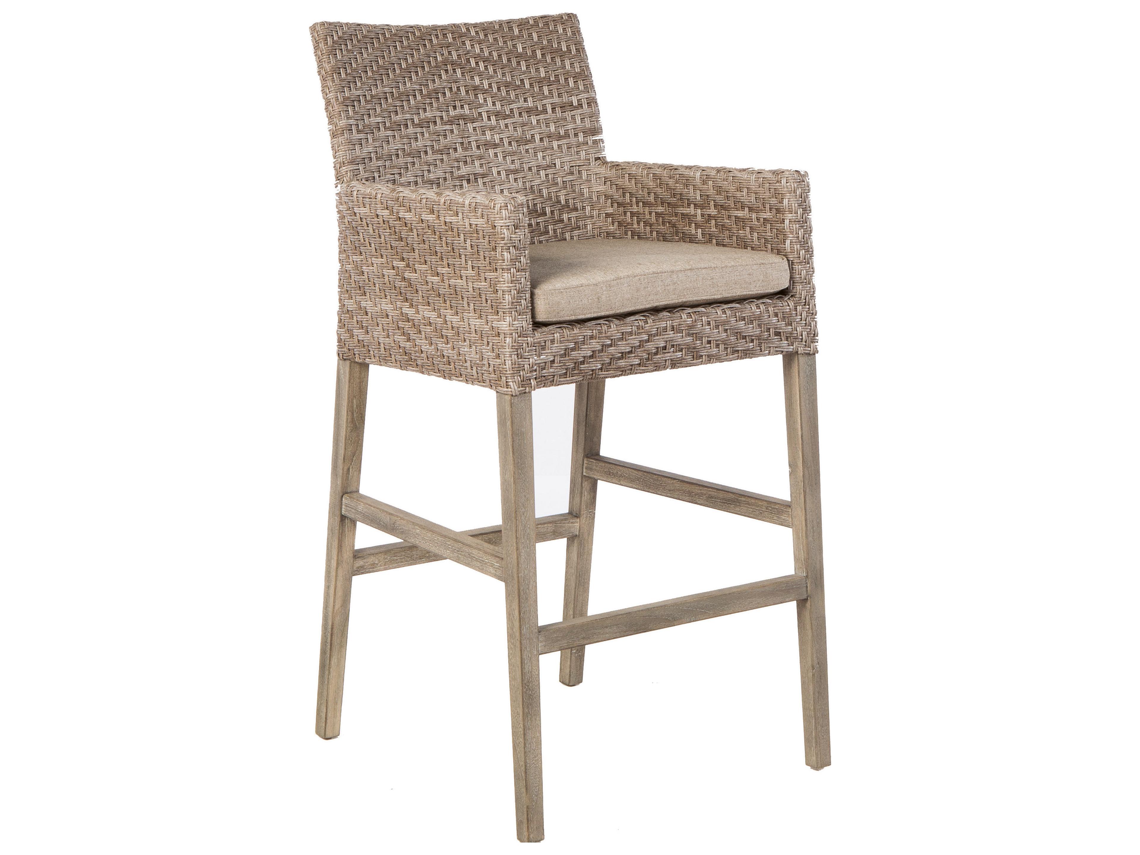 Cornwall Vintage Wicker Outdoor Bar Stool